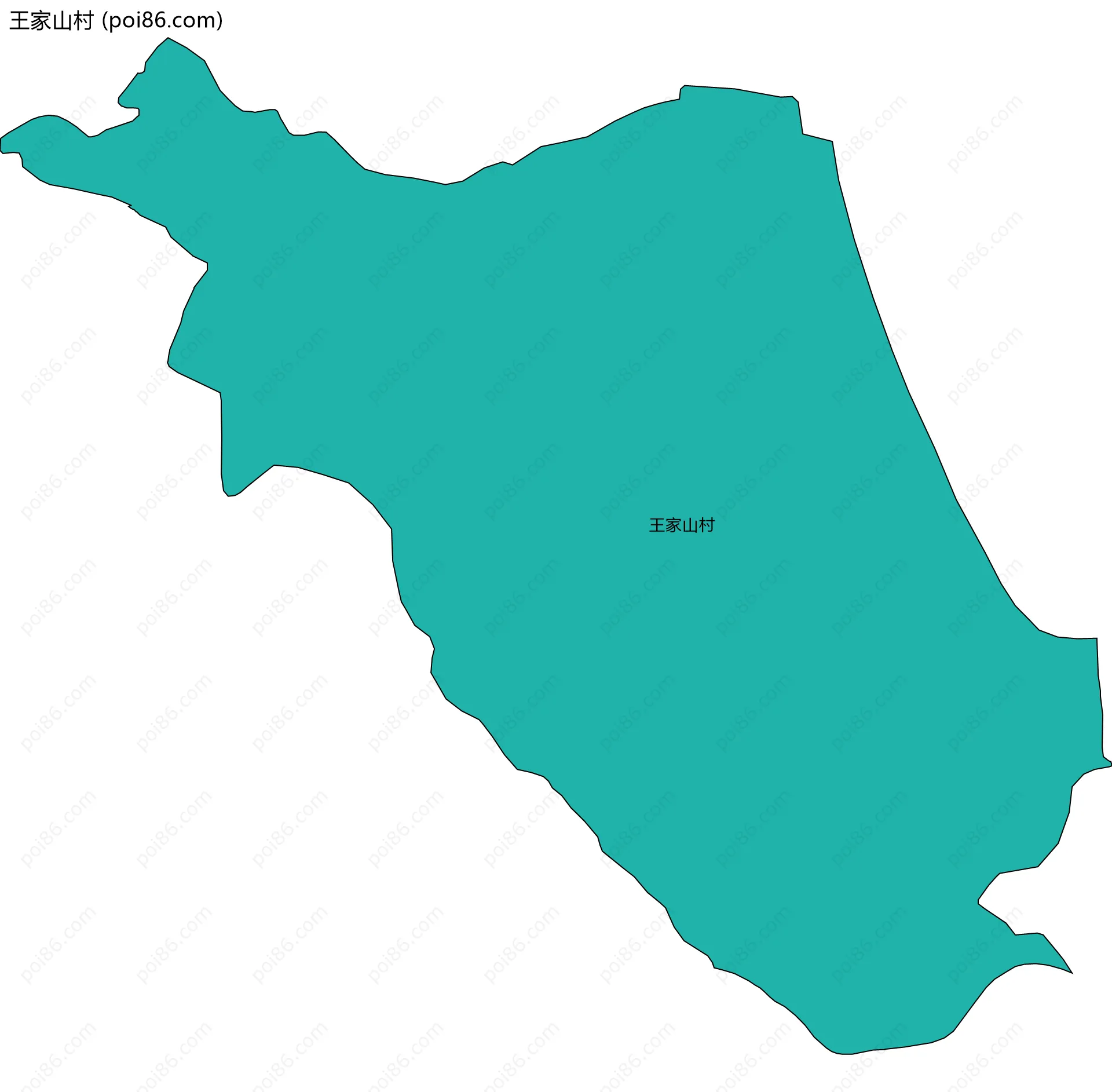 王家山村边界地图