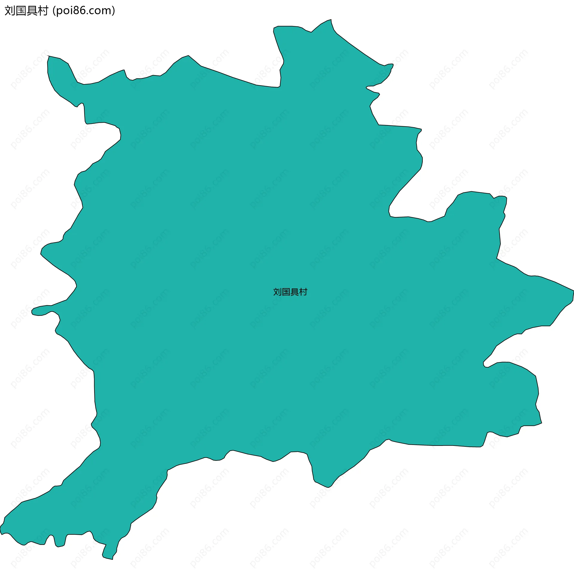 刘国具村边界地图