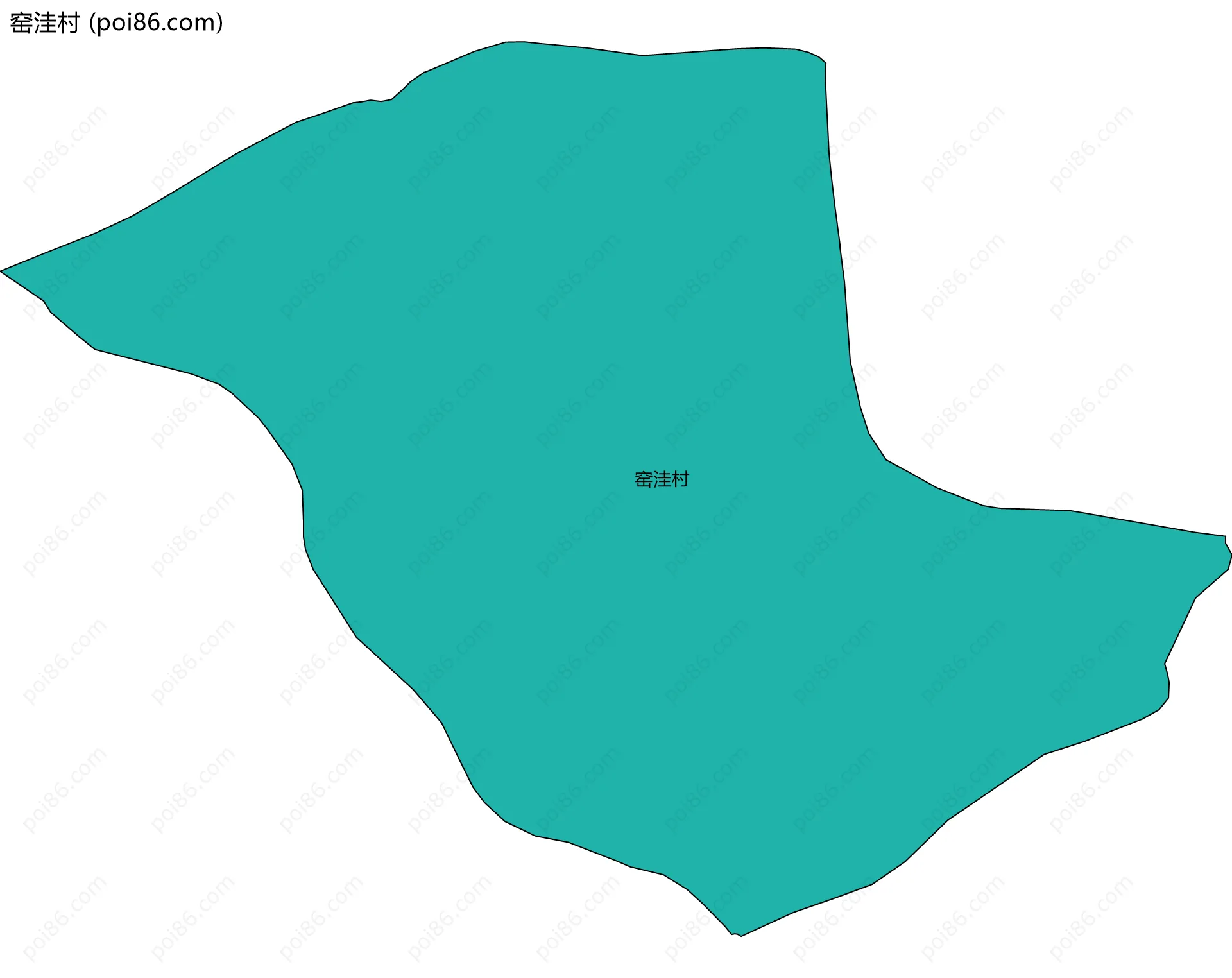 窑洼村边界地图