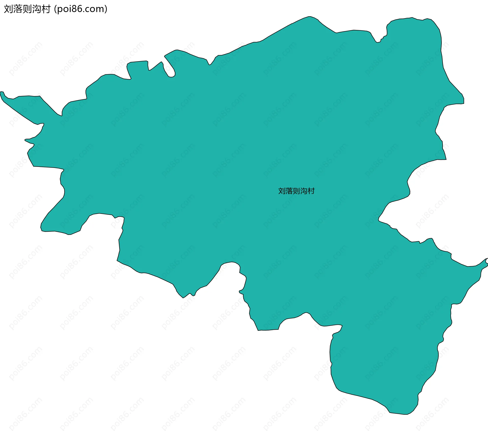 刘落则沟村边界地图