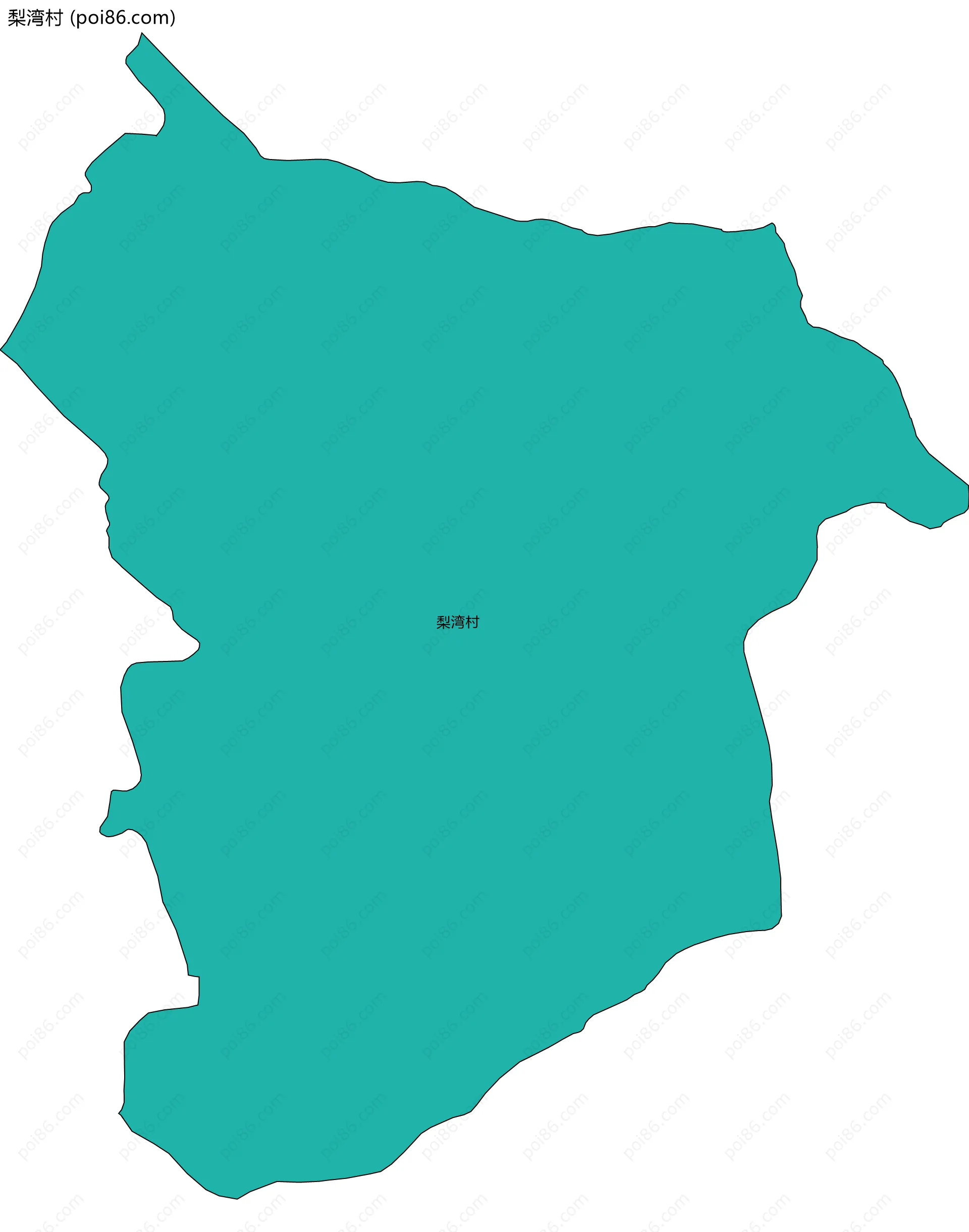 梨湾村边界地图