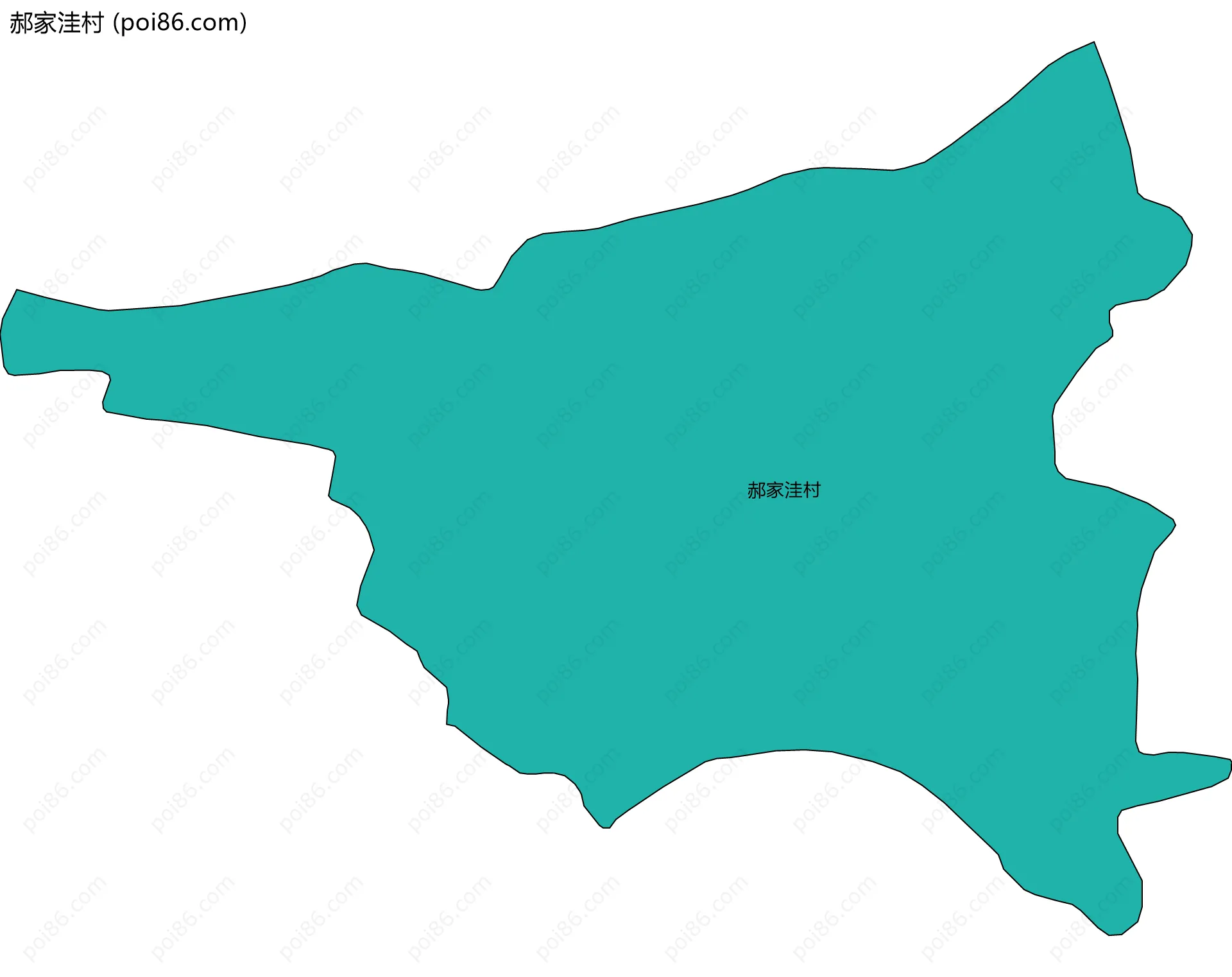 郝家洼村边界地图