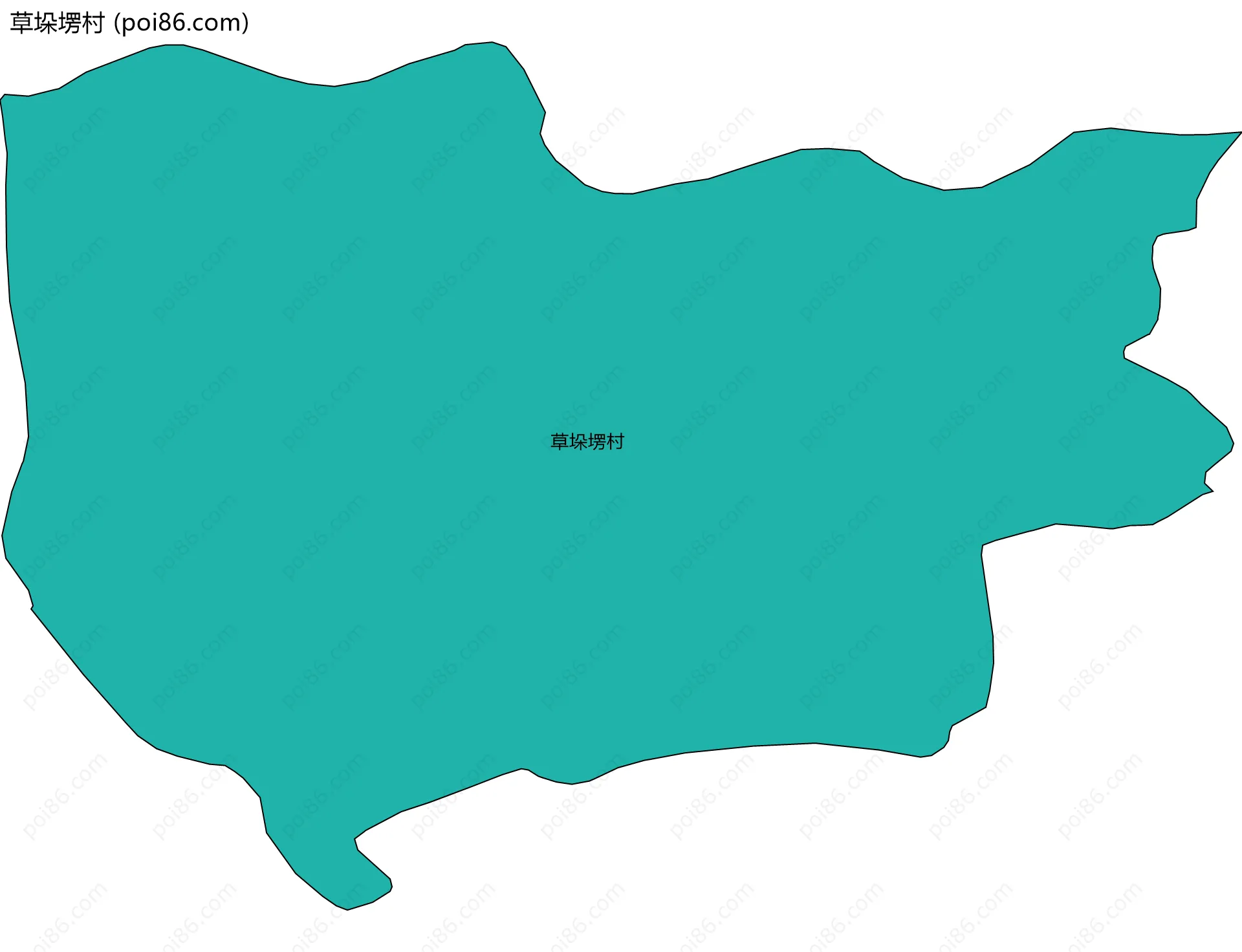 草垛塄村边界地图