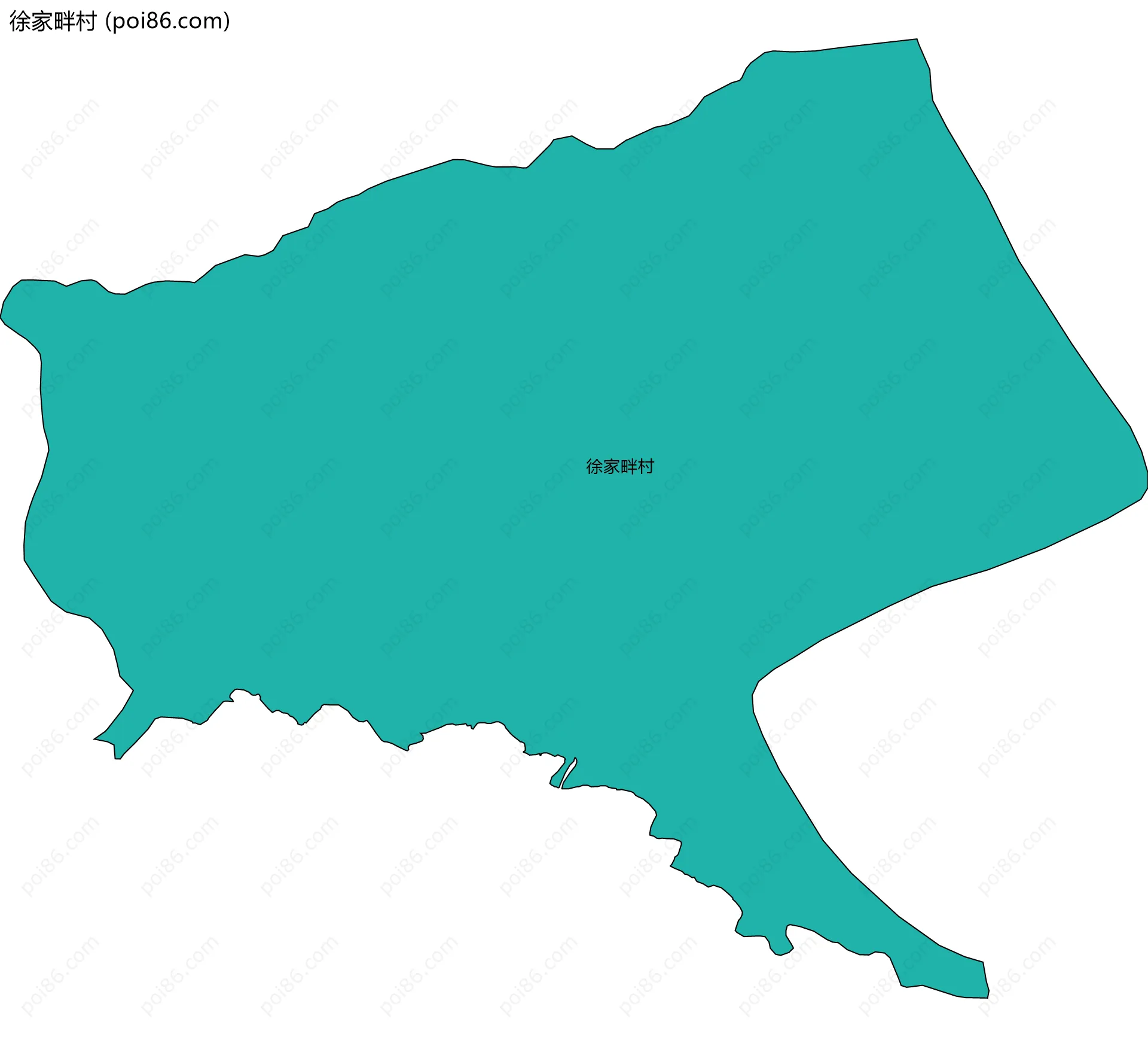 徐家畔村边界地图