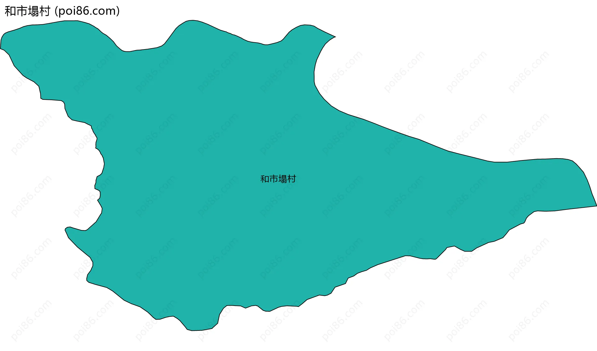 和市塌村边界地图