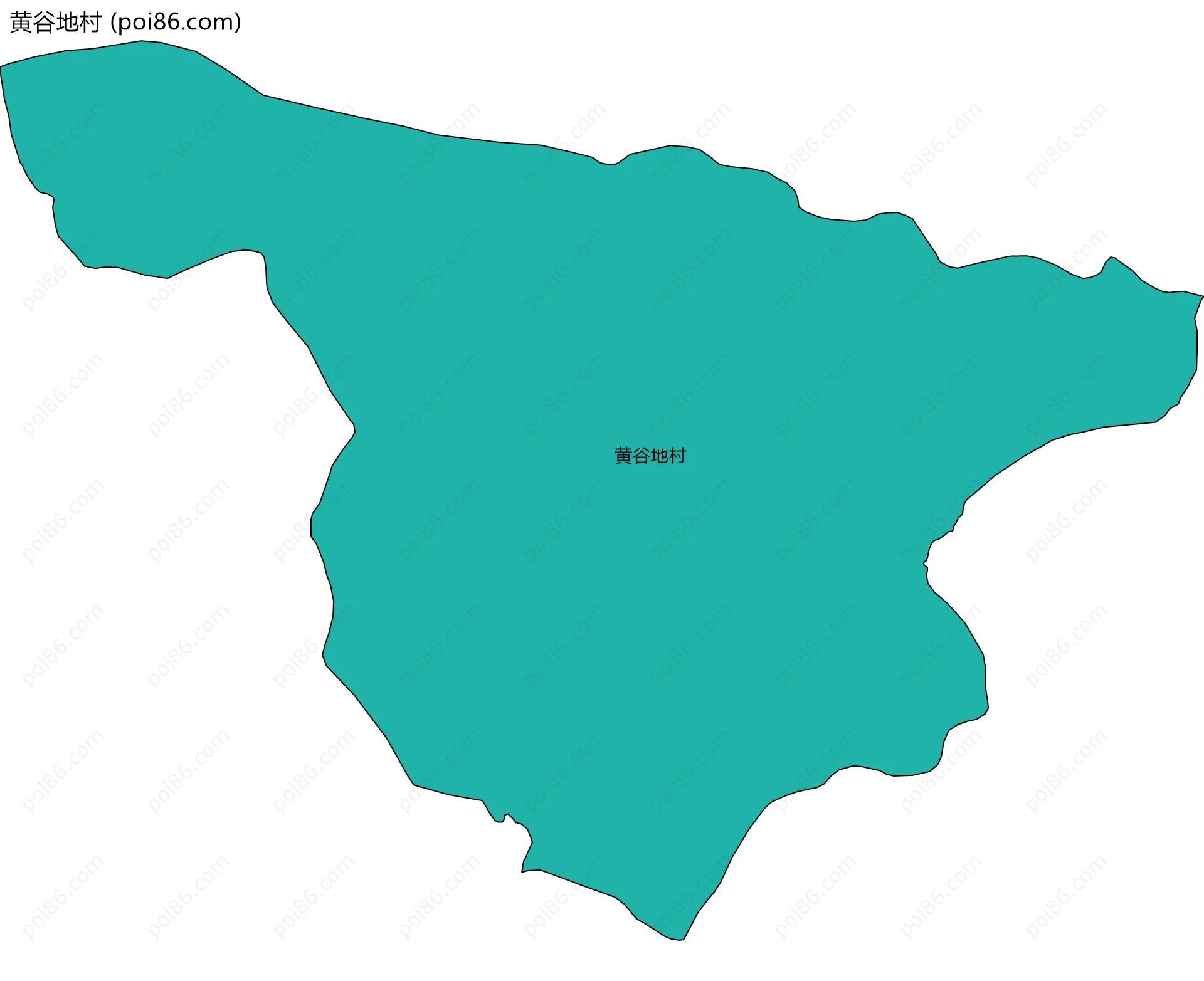黄谷地村边界地图