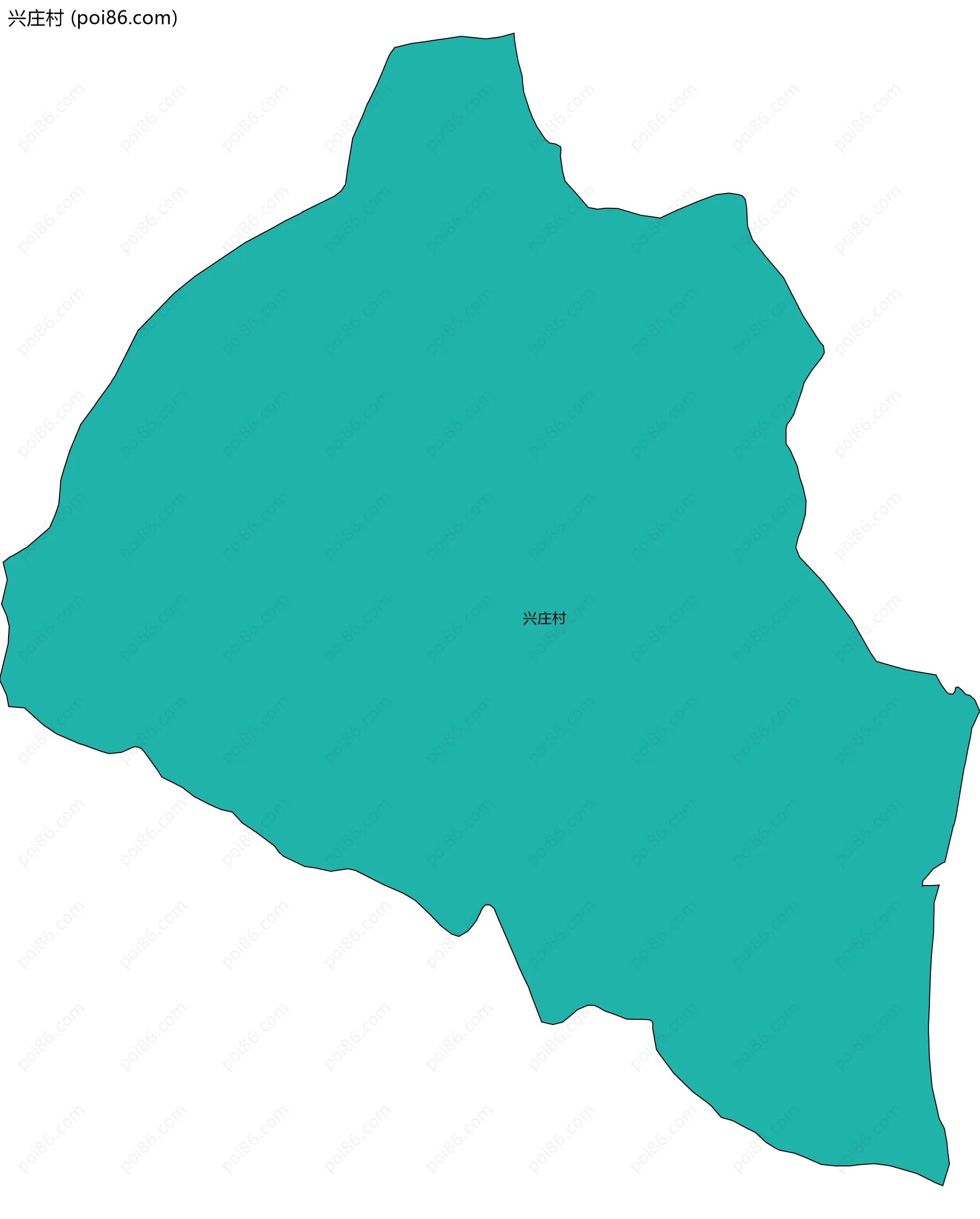 兴庄村边界地图