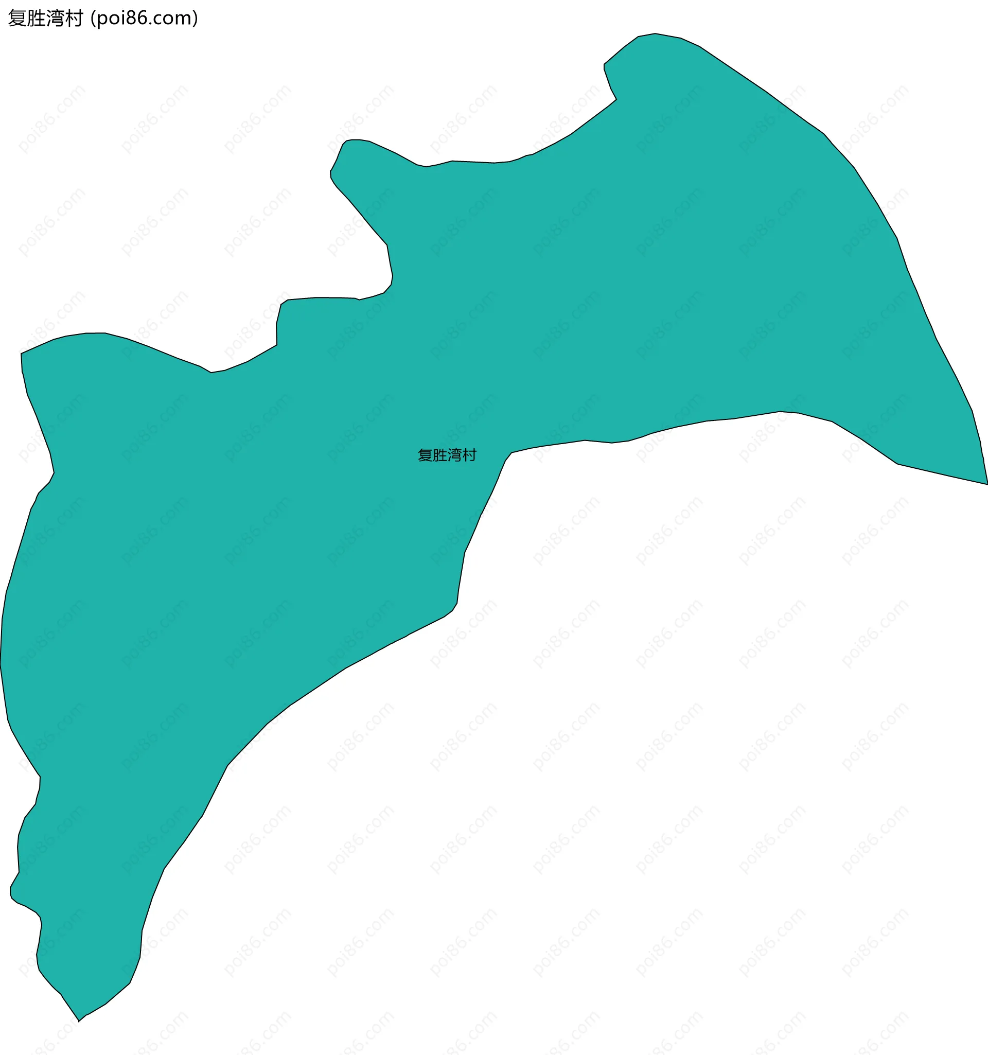 复胜湾村边界地图