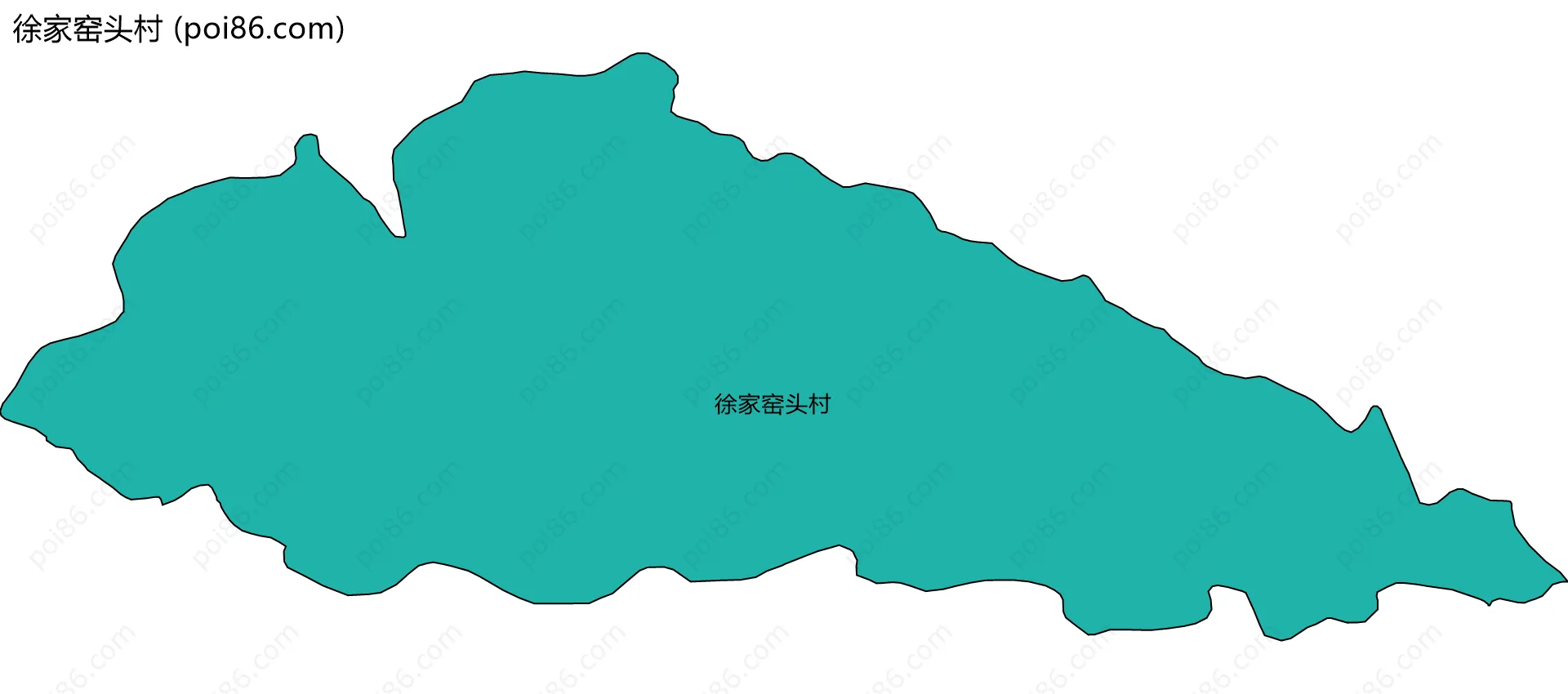 徐家窑头村边界地图