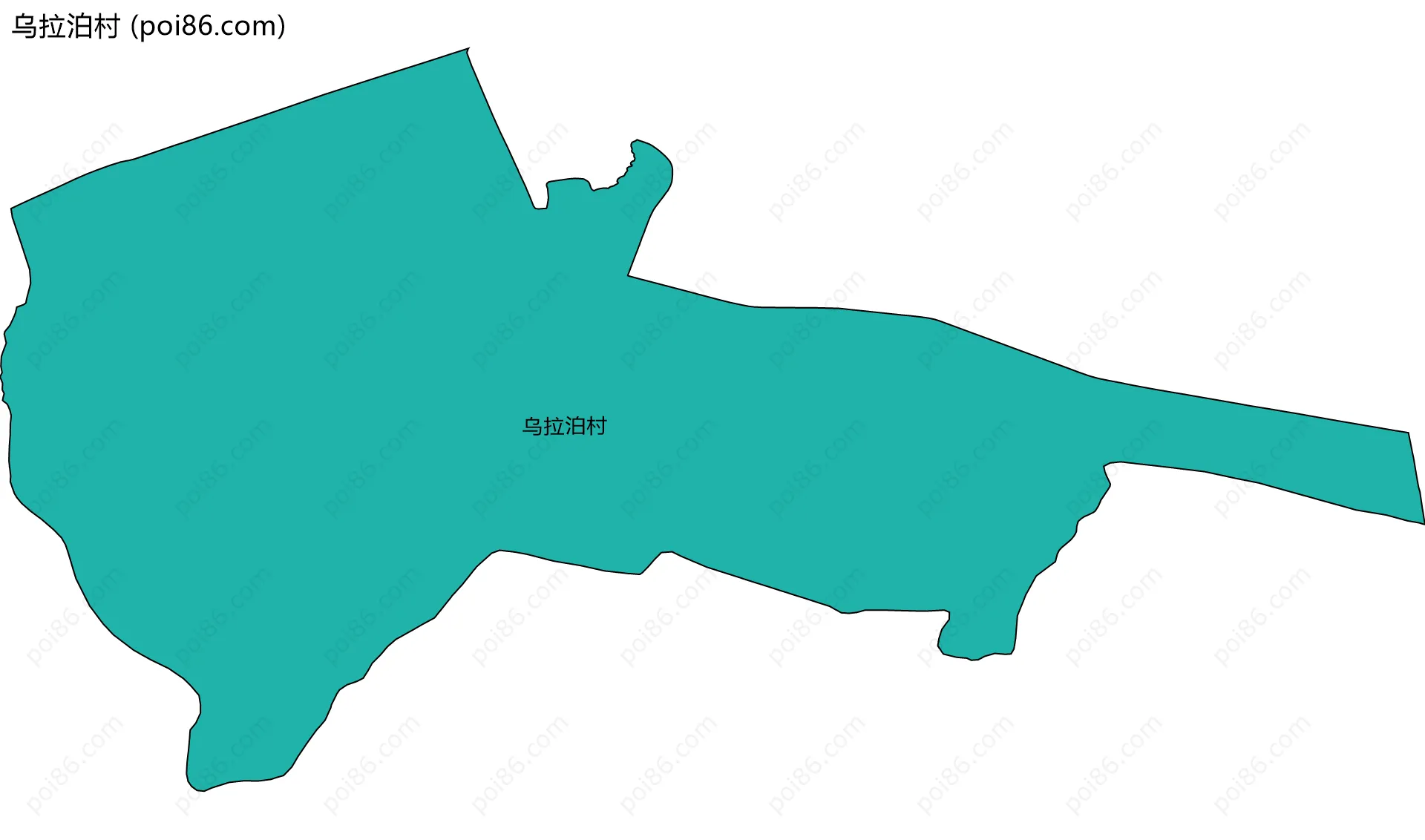 乌拉泊村边界地图