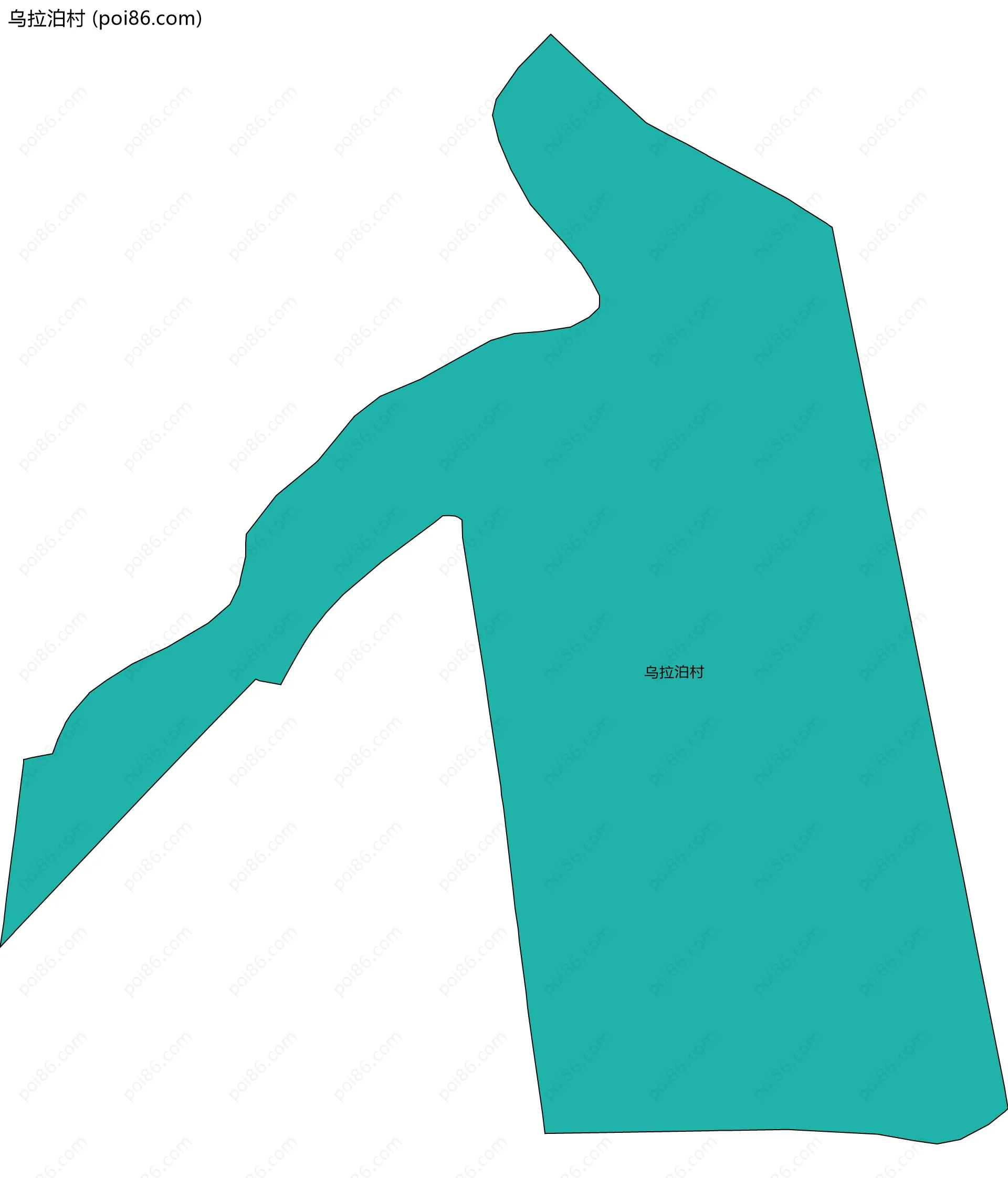 乌拉泊村边界地图