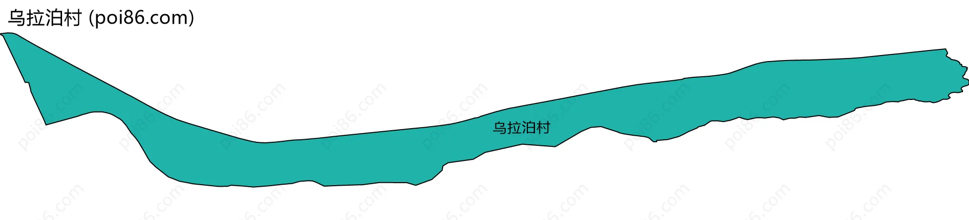 乌拉泊村边界地图