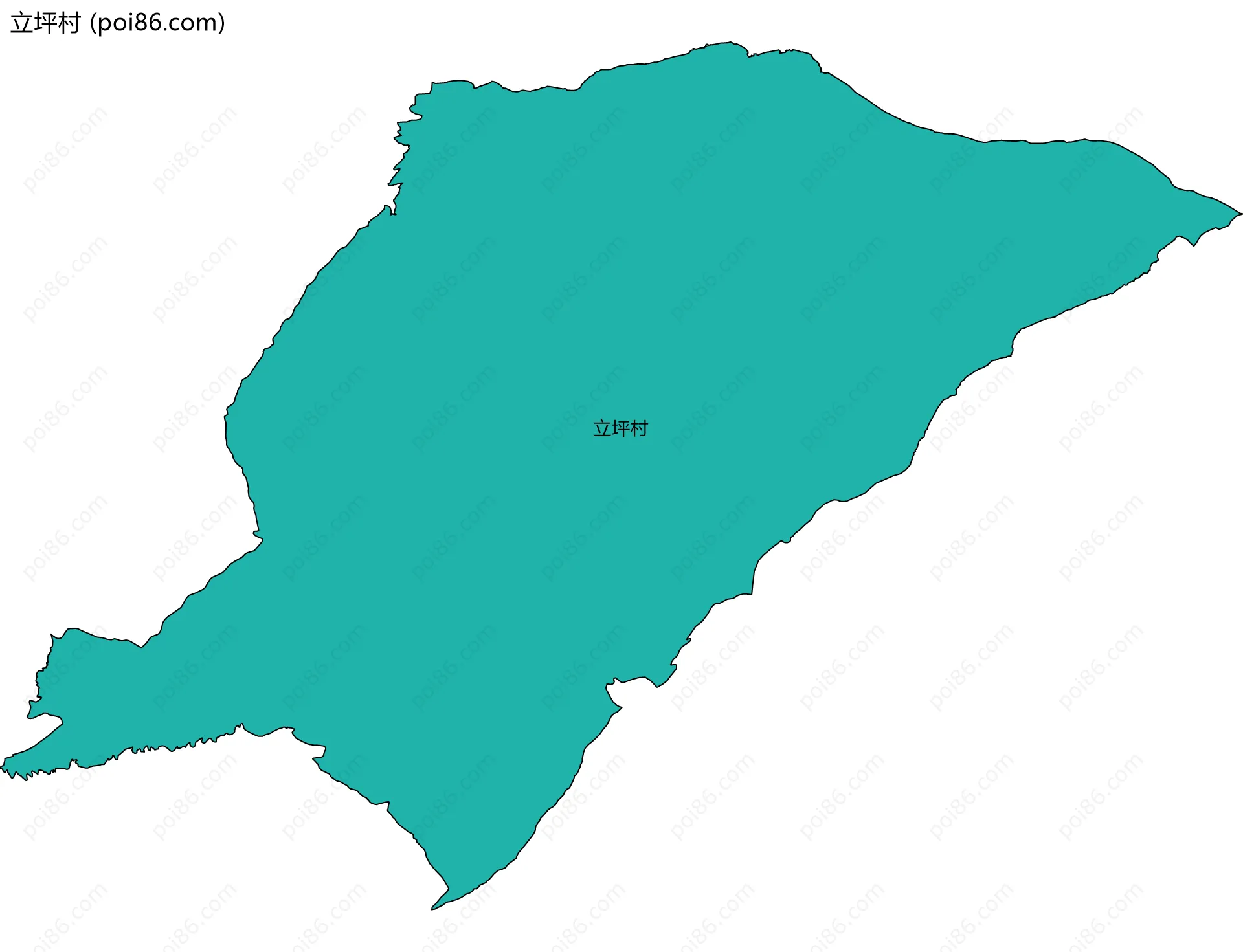 立坪村边界地图