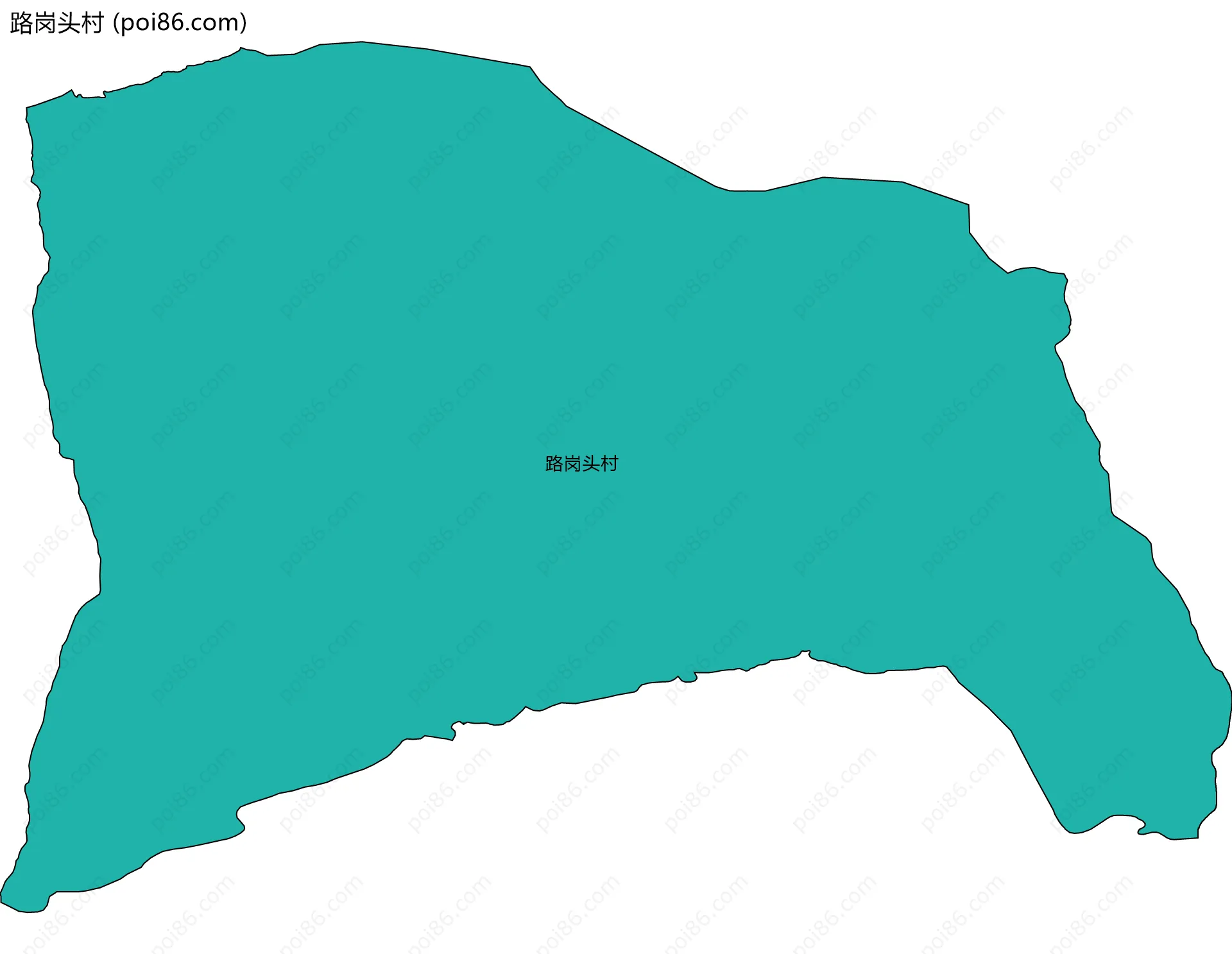 路岗头村边界地图