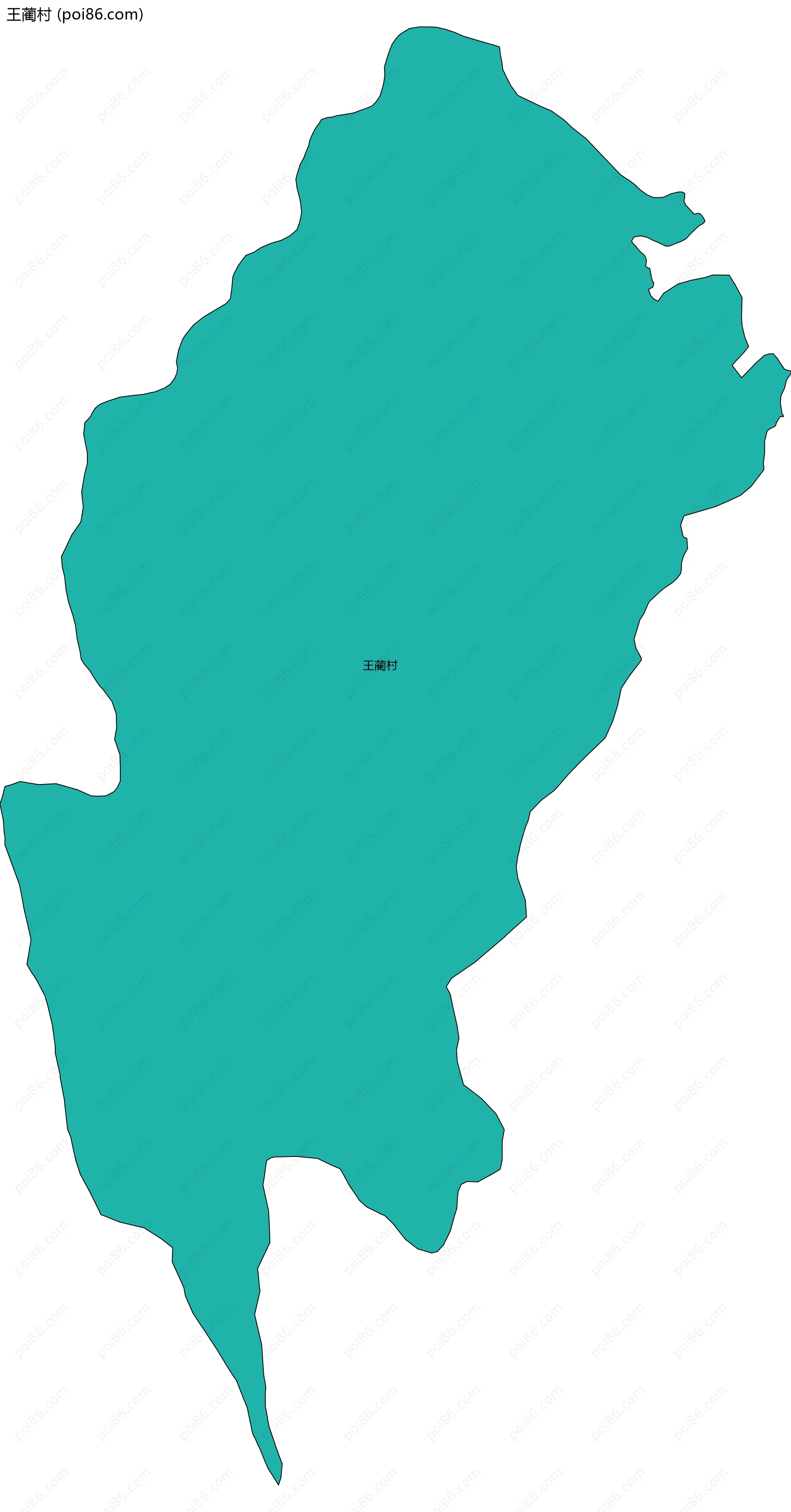 王蔺村边界地图