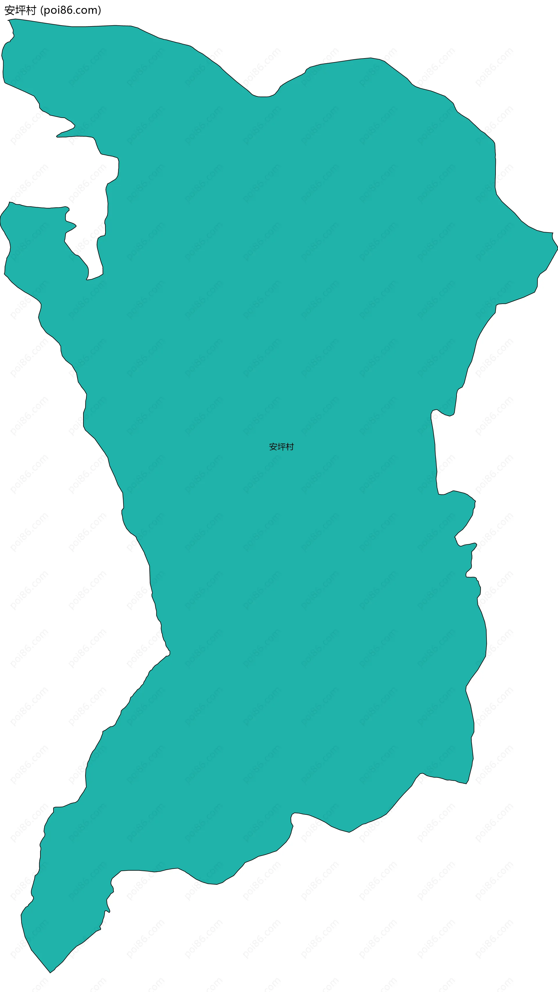 安坪村边界地图