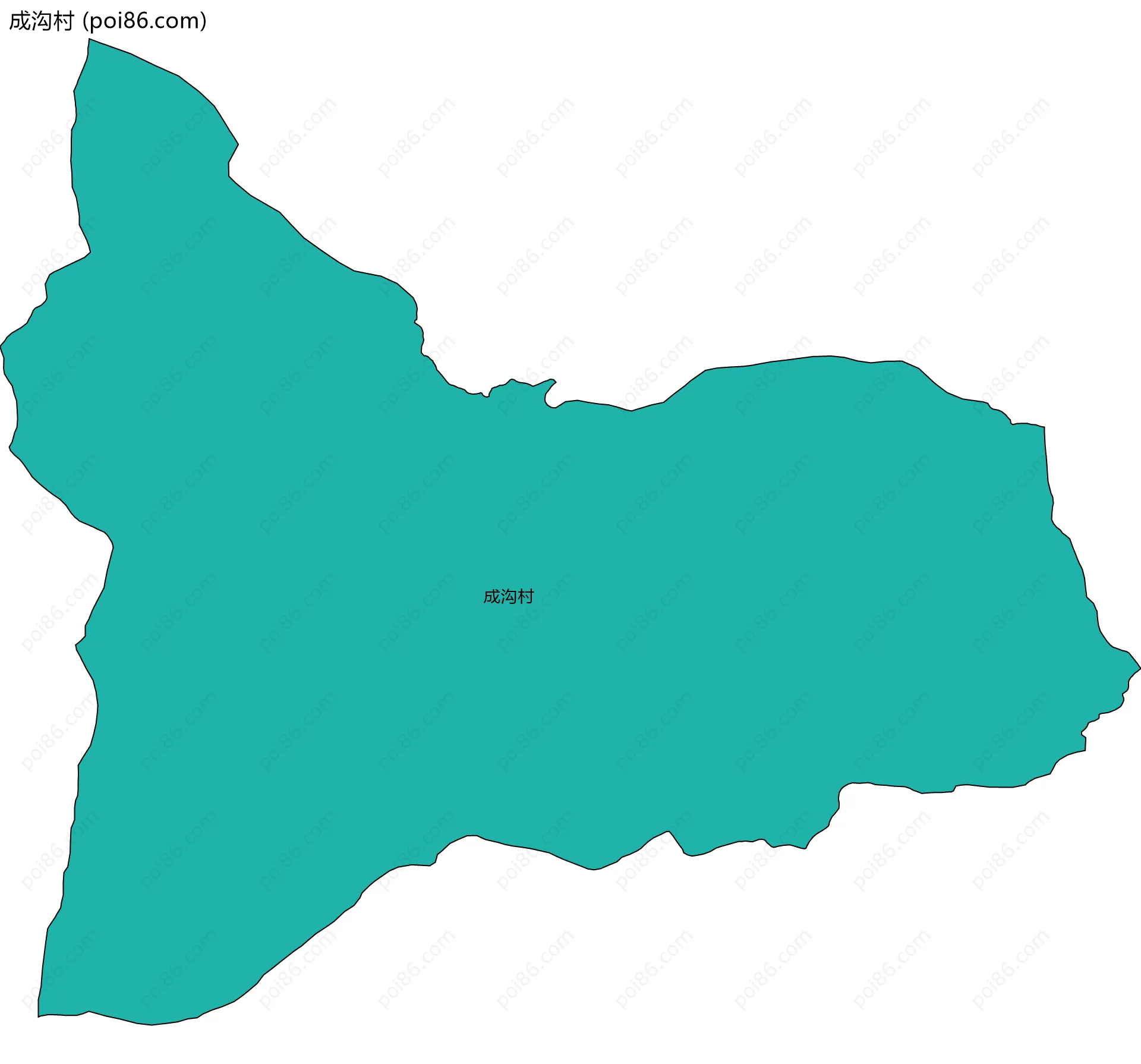 成沟村边界地图