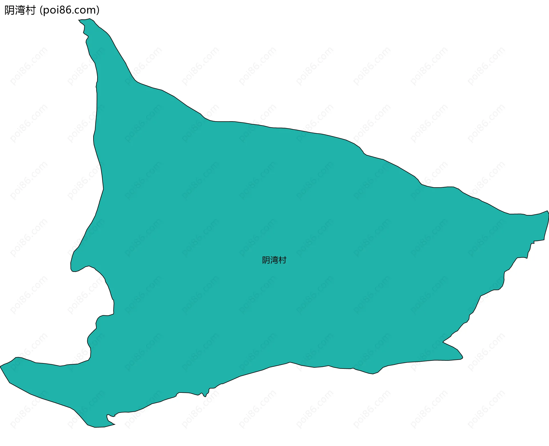 阴湾村边界地图