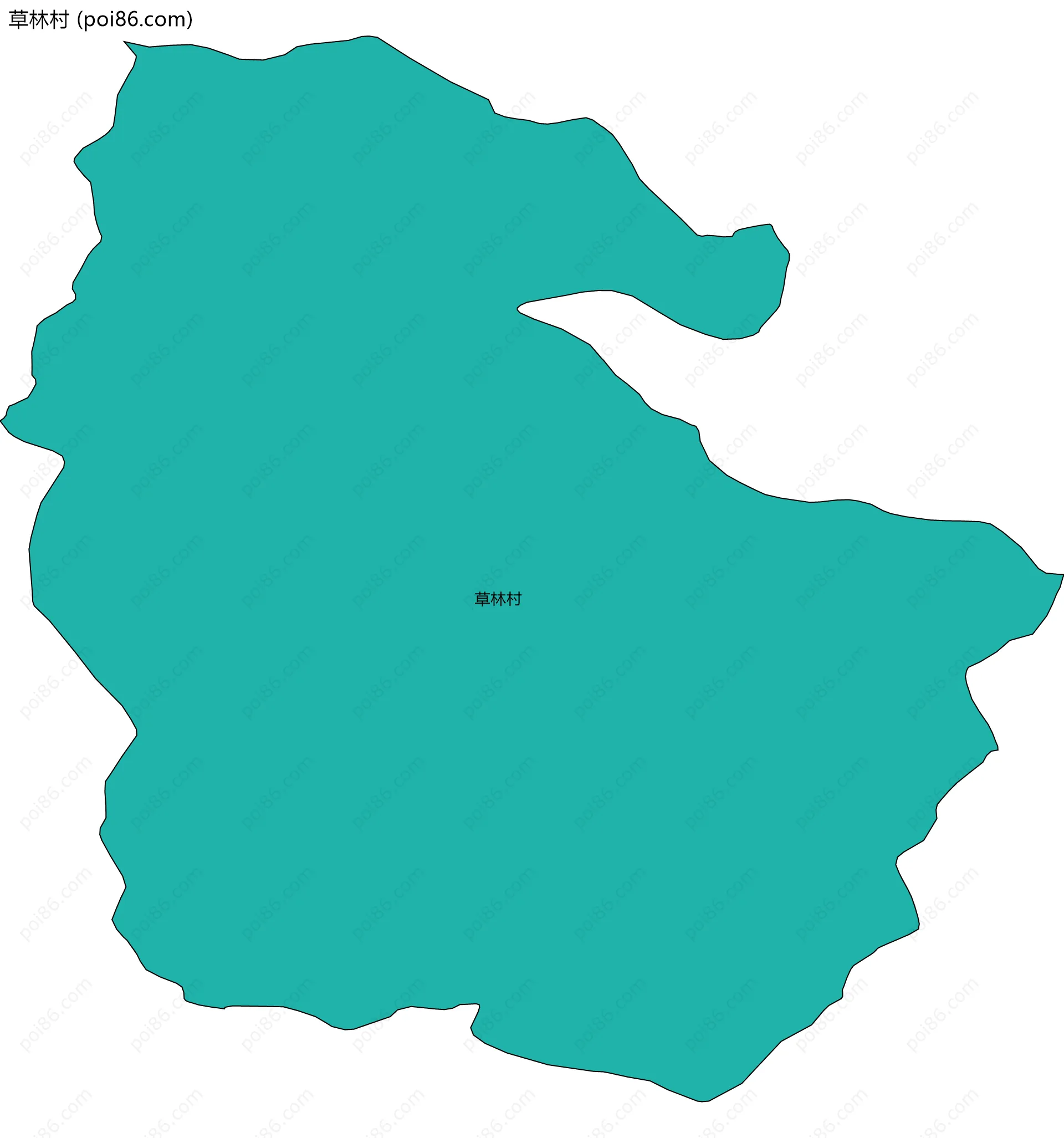 草林村边界地图