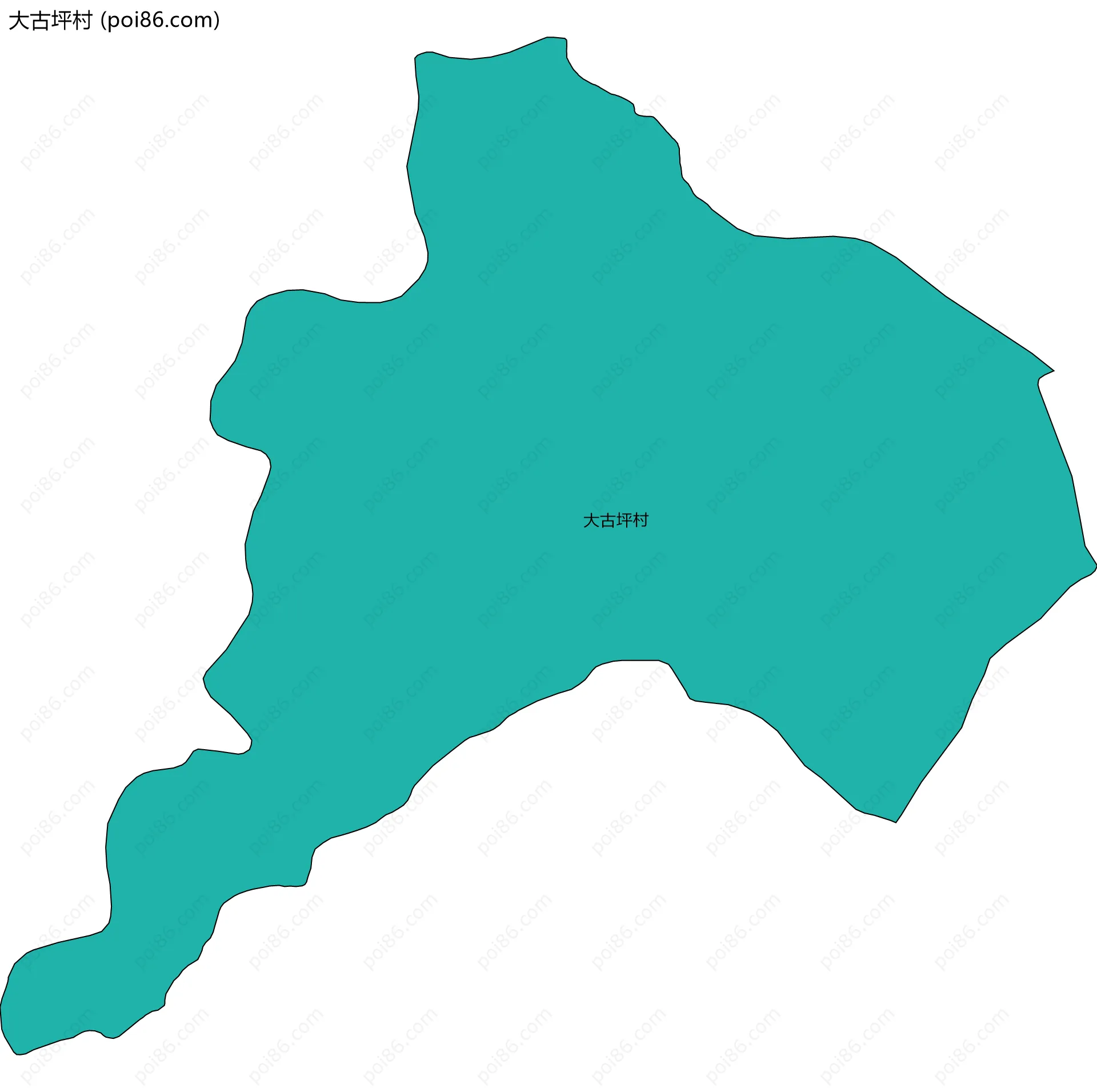 大古坪村边界地图