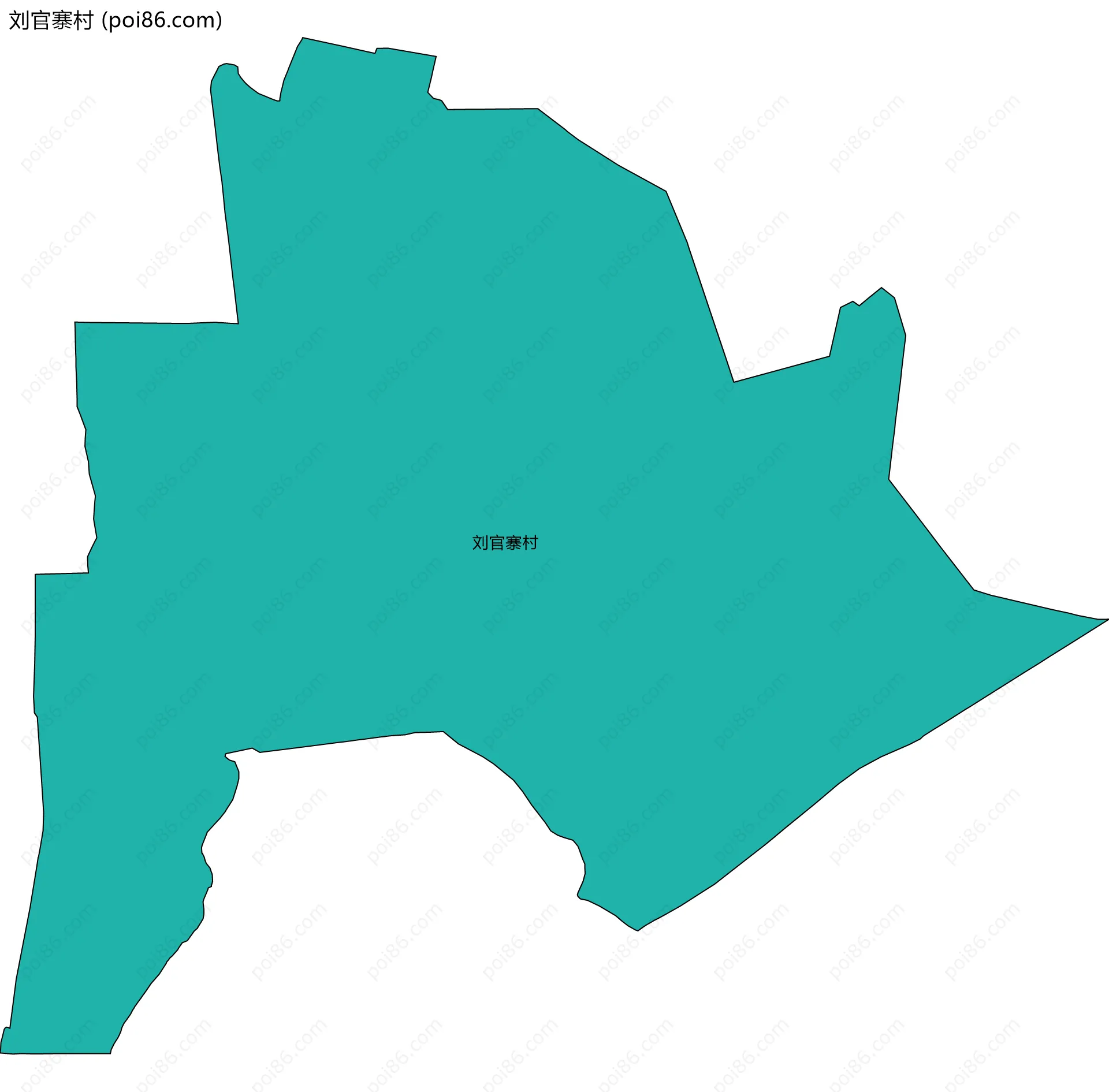 刘官寨村边界地图