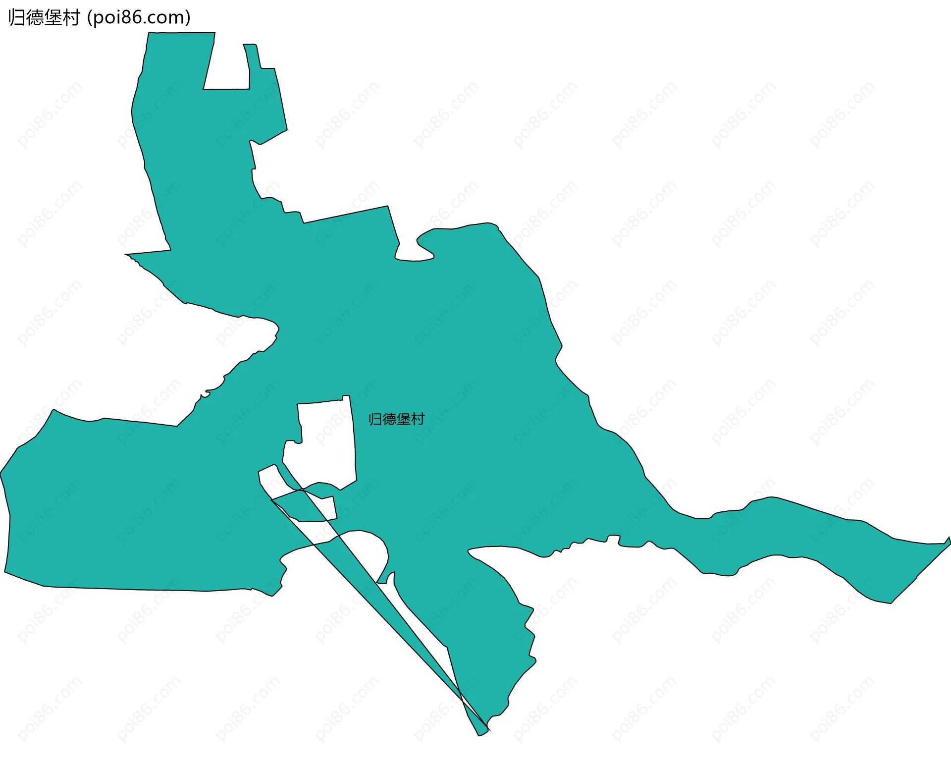 归德堡村边界地图