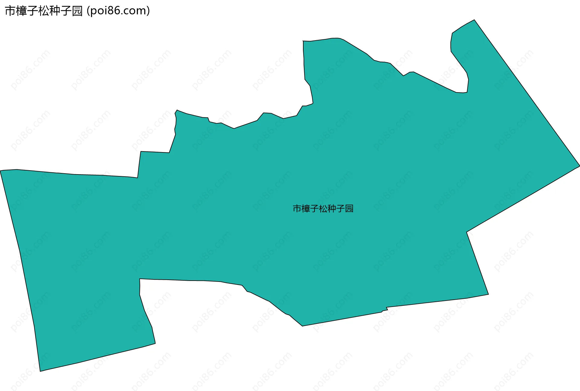 市樟子松种子园边界地图