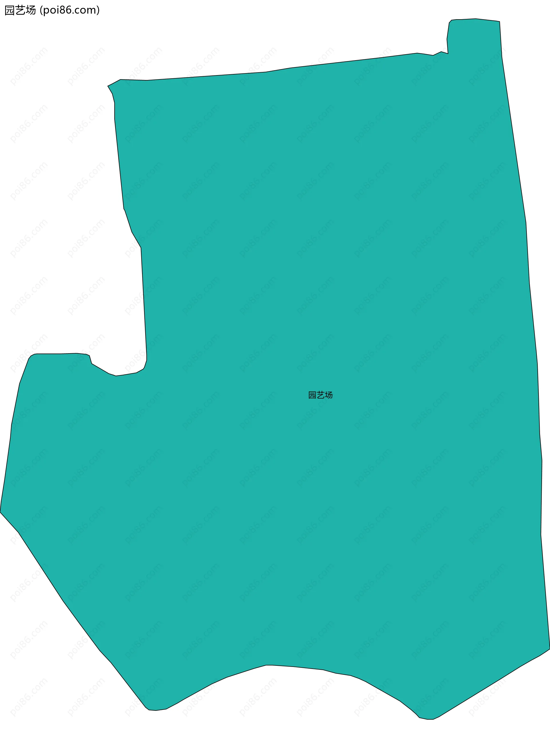 园艺场边界地图