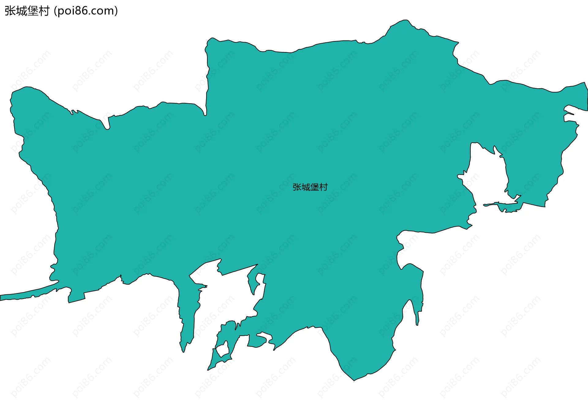 张城堡村边界地图