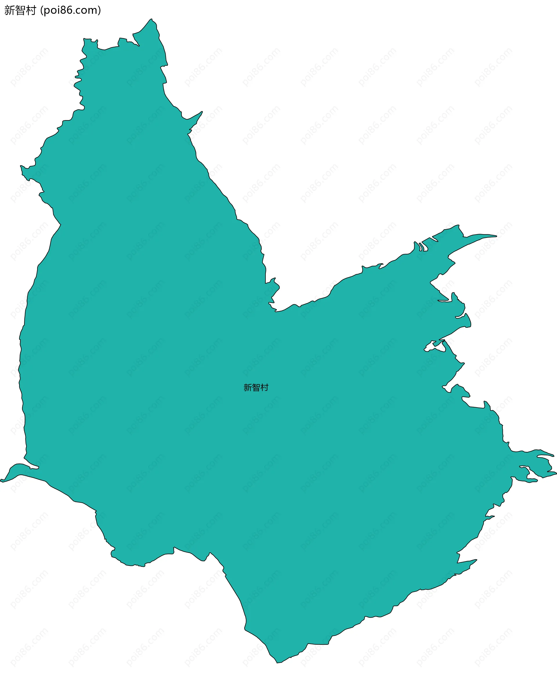 新智村边界地图