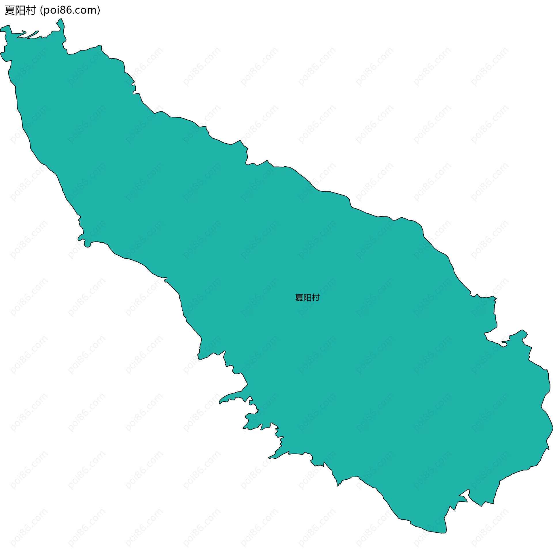 夏阳村边界地图