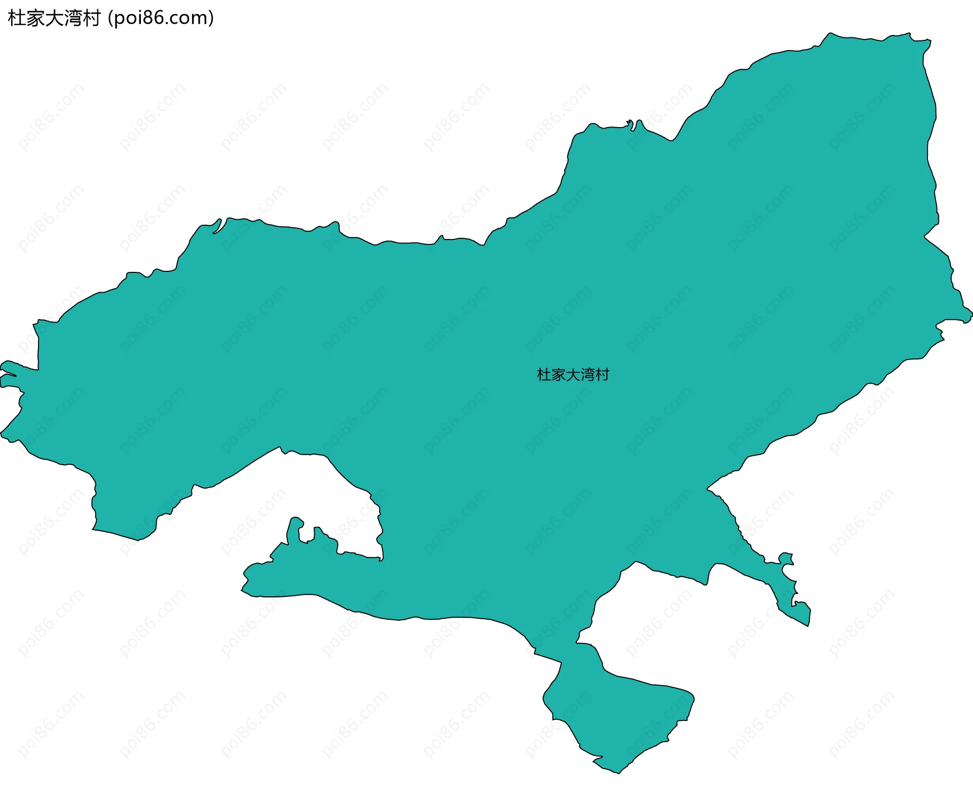 杜家大湾村边界地图