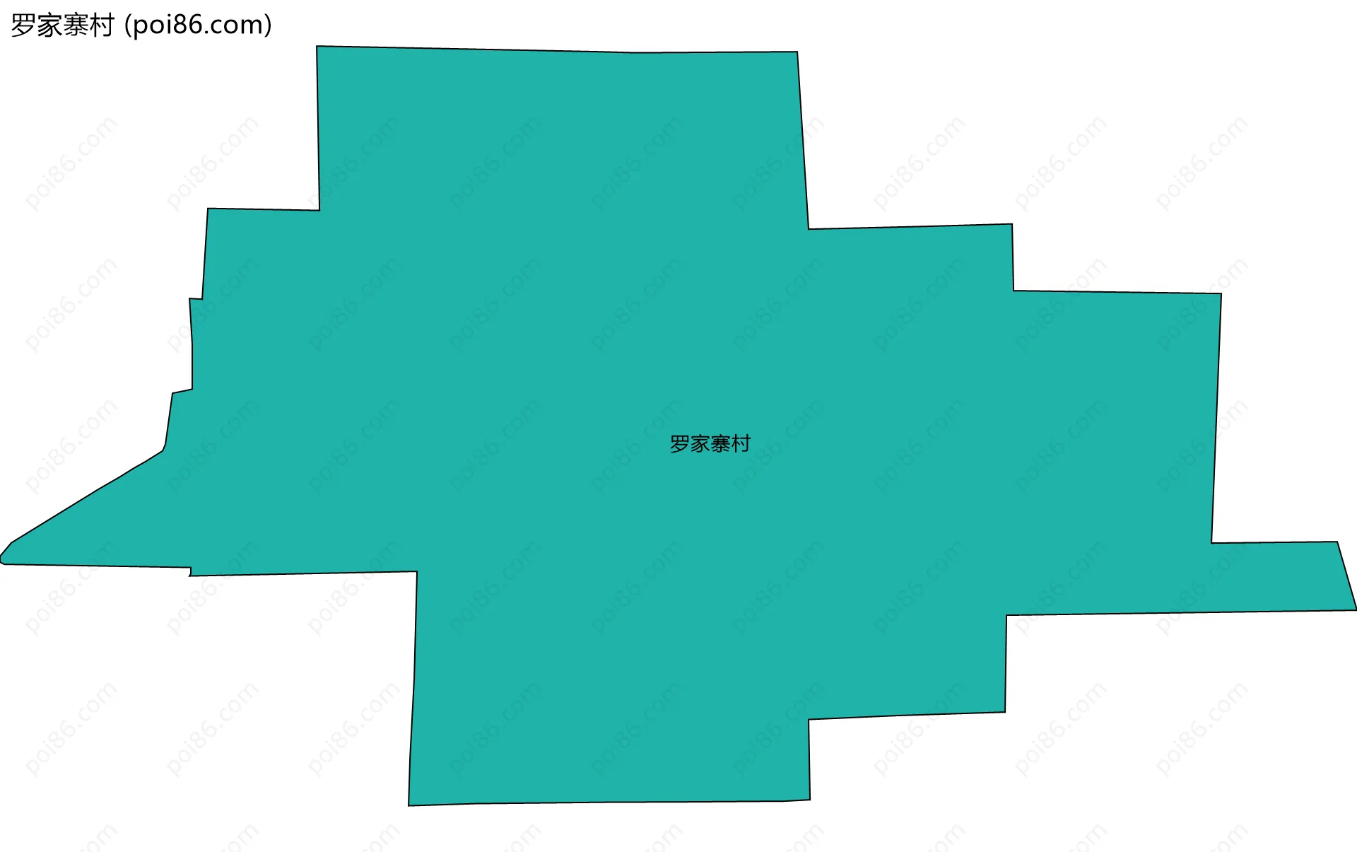 罗家寨村边界地图