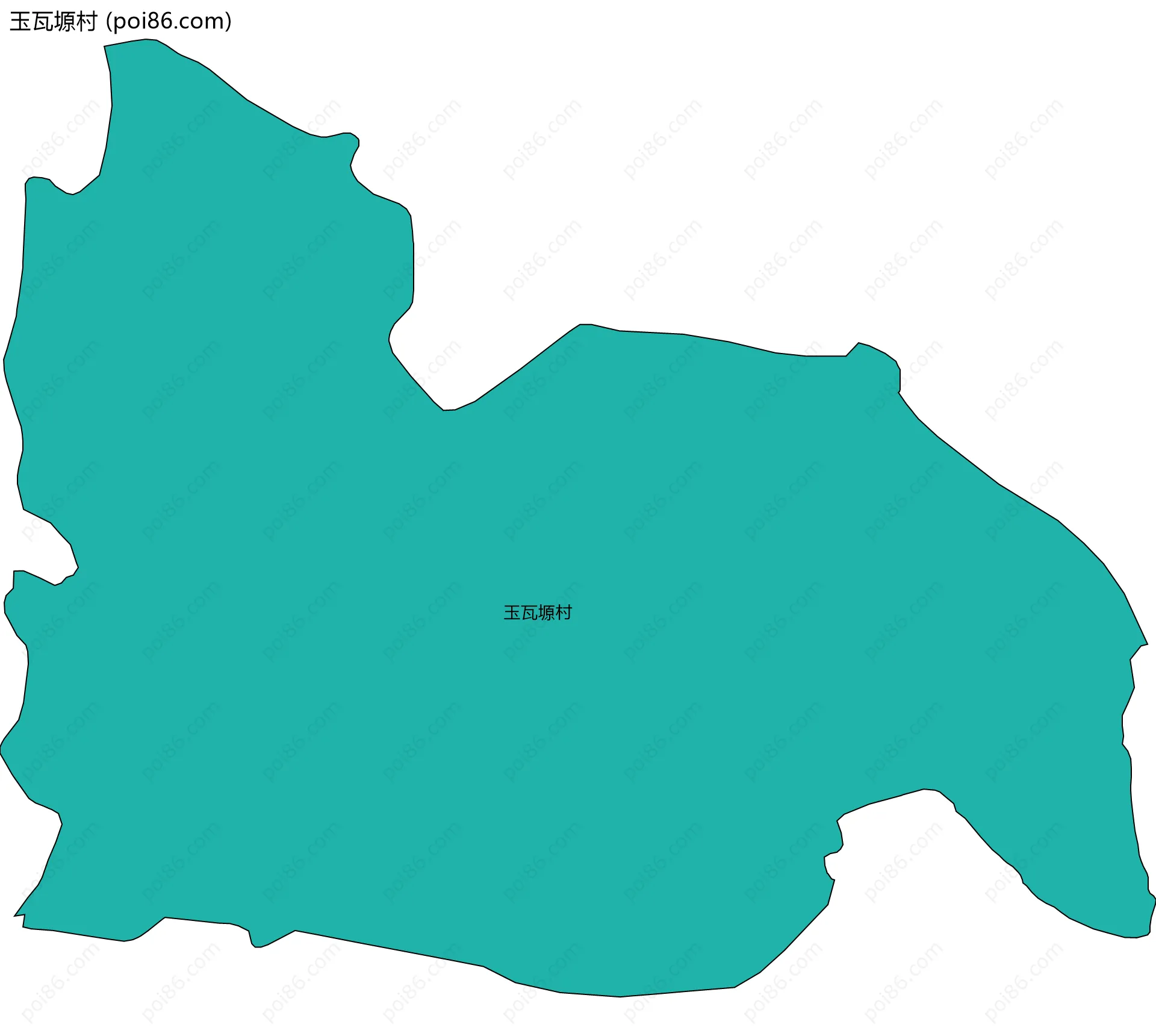 玉瓦塬村边界地图