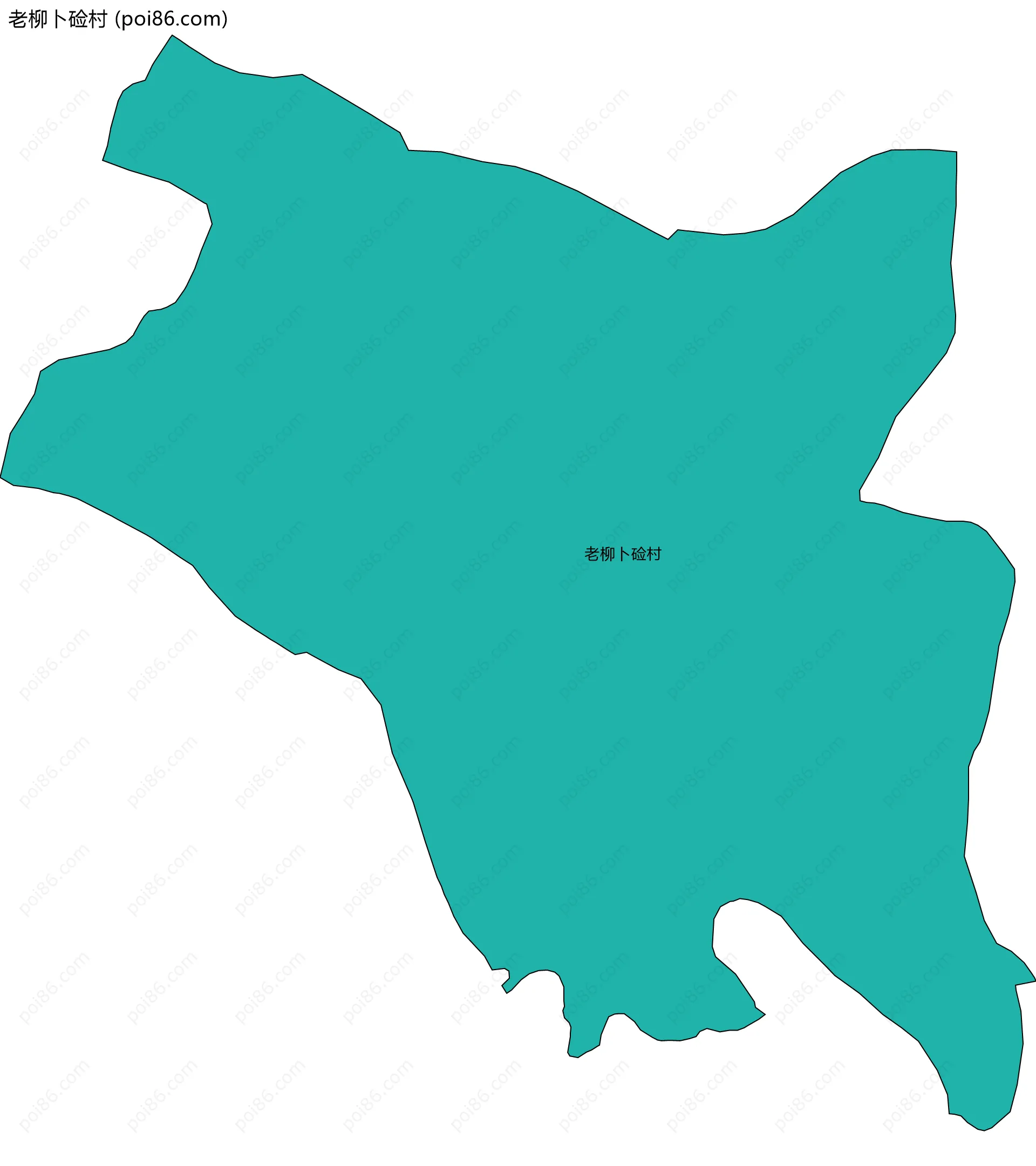 老柳卜硷村边界地图