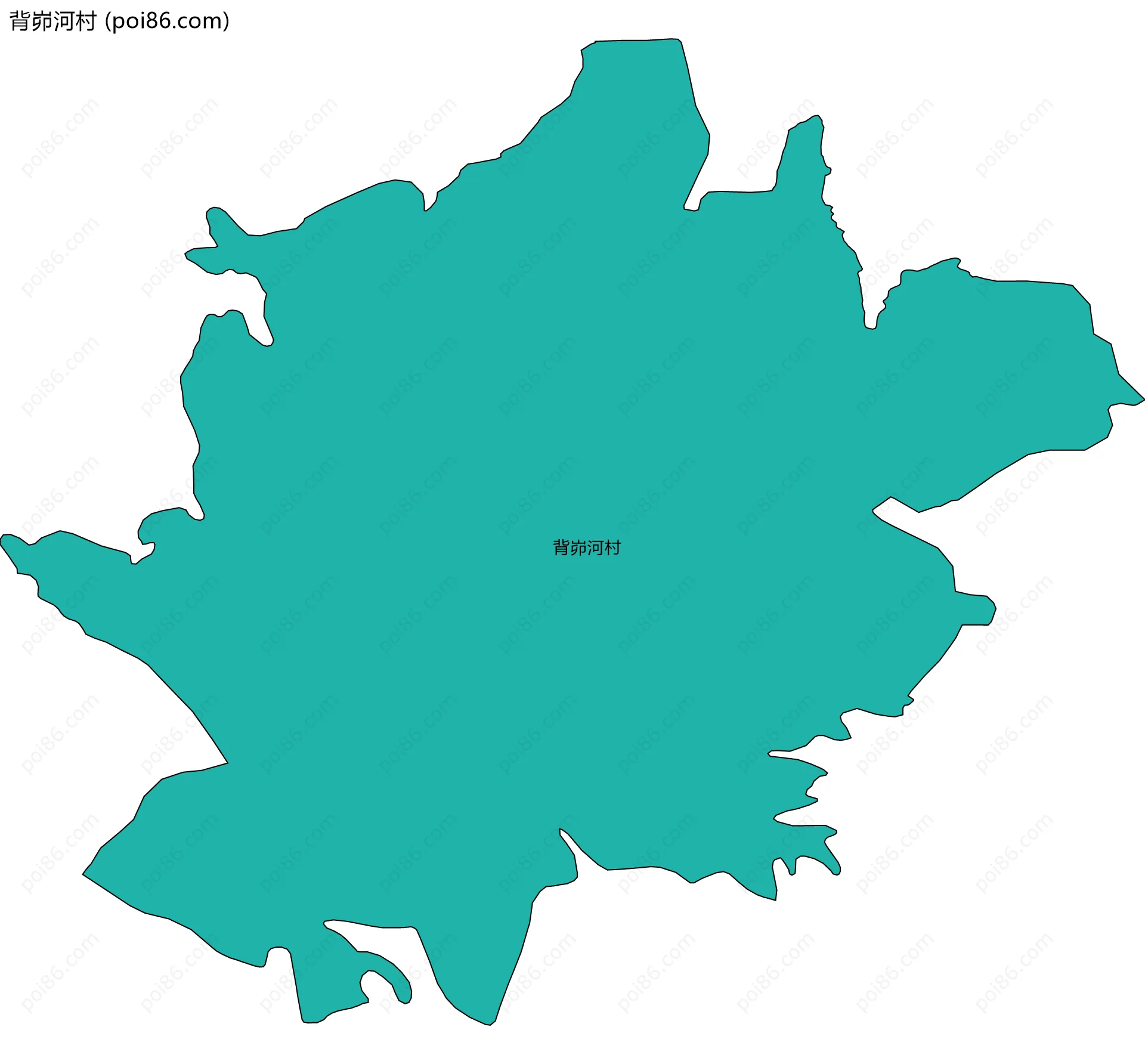 背峁河村边界地图