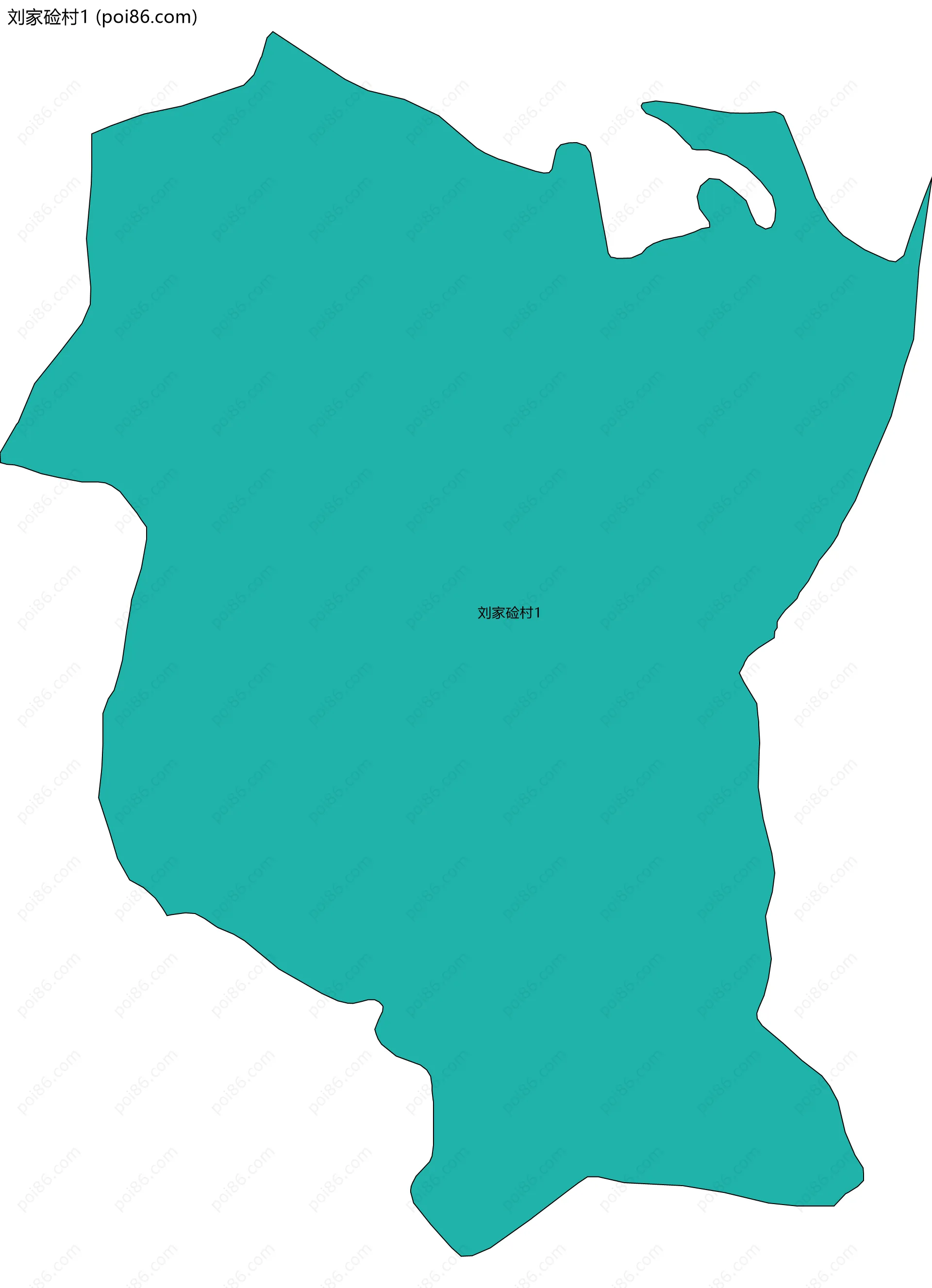 刘家硷村1边界地图