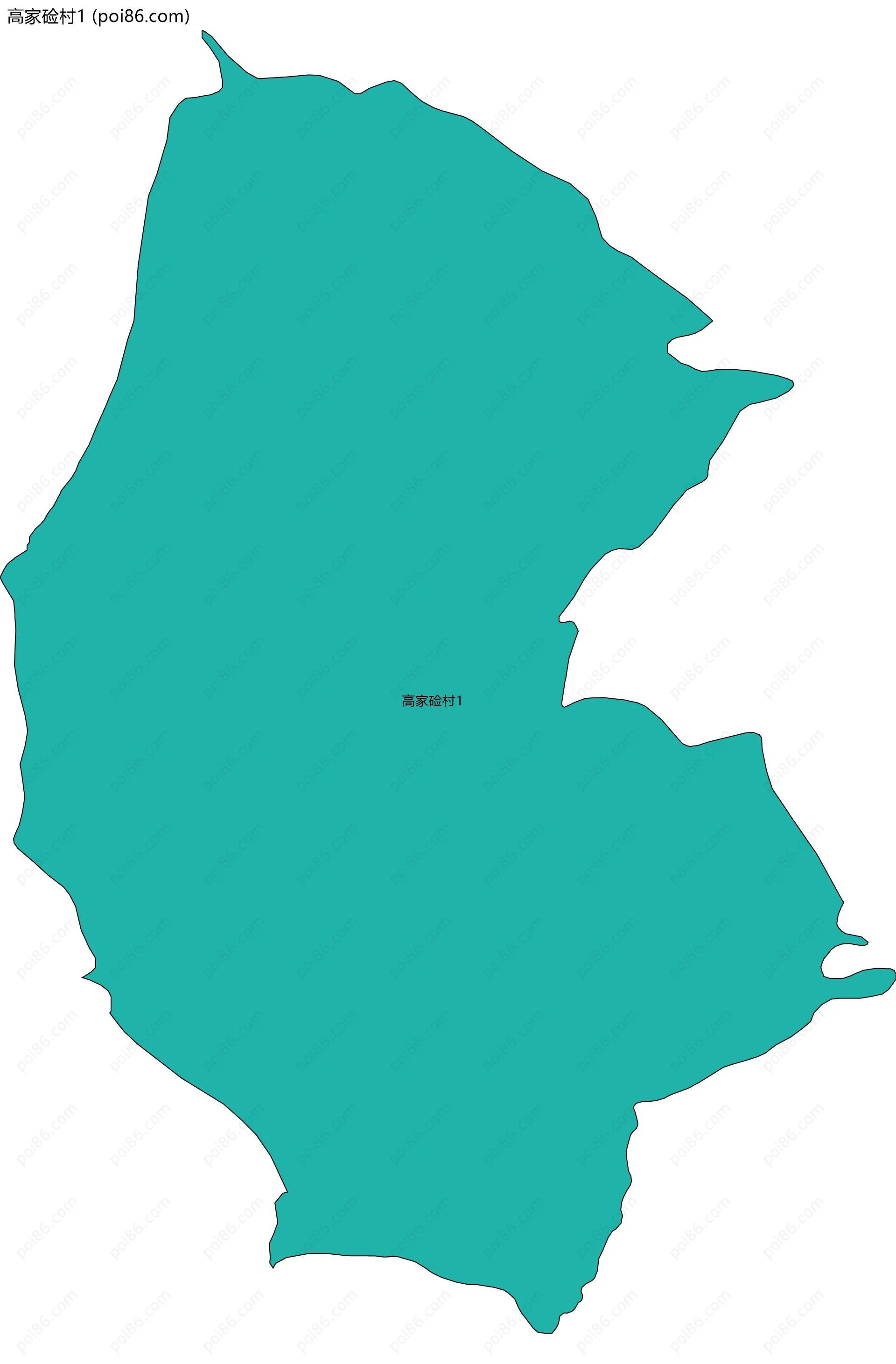 高家硷村1边界地图