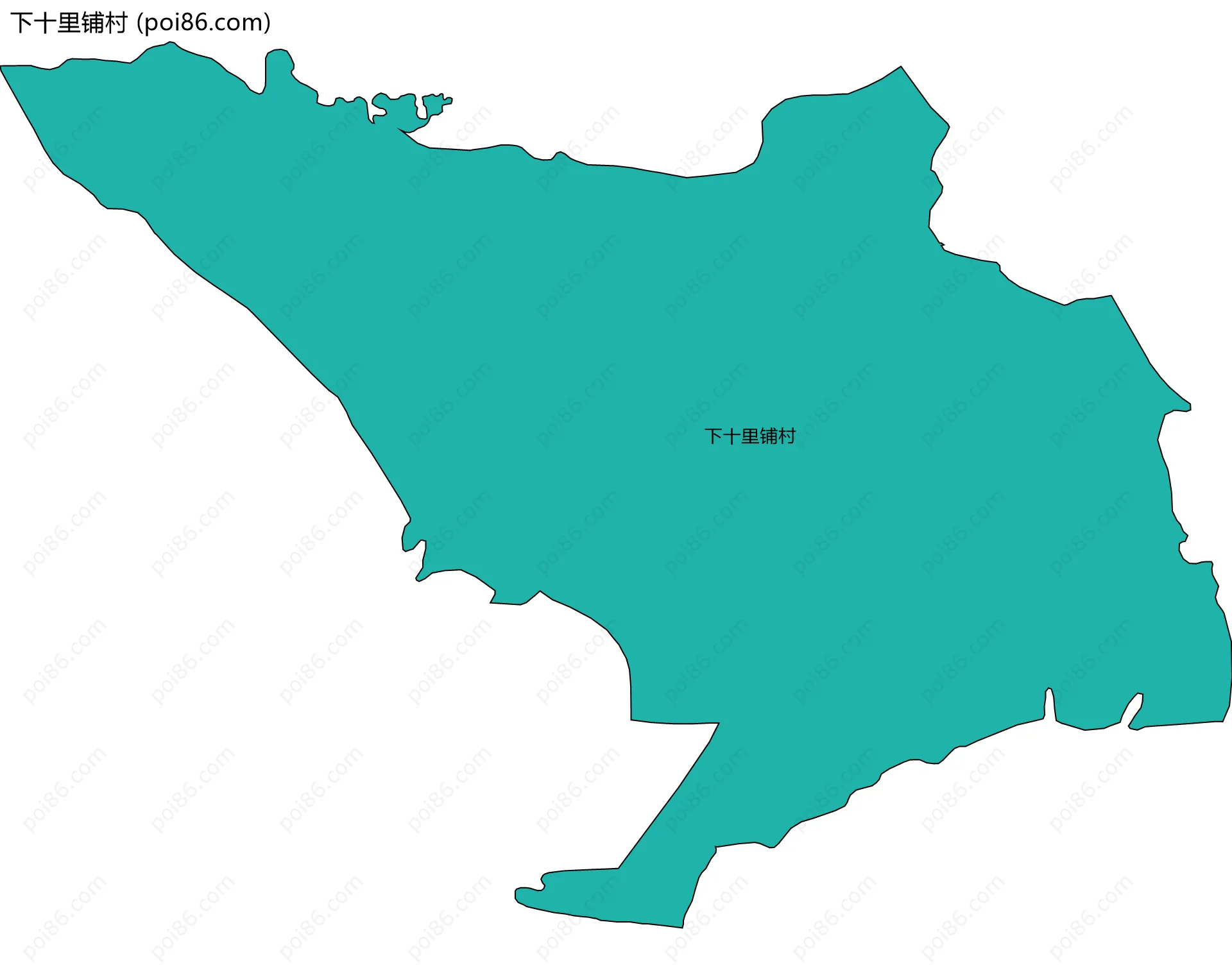 下十里铺村边界地图