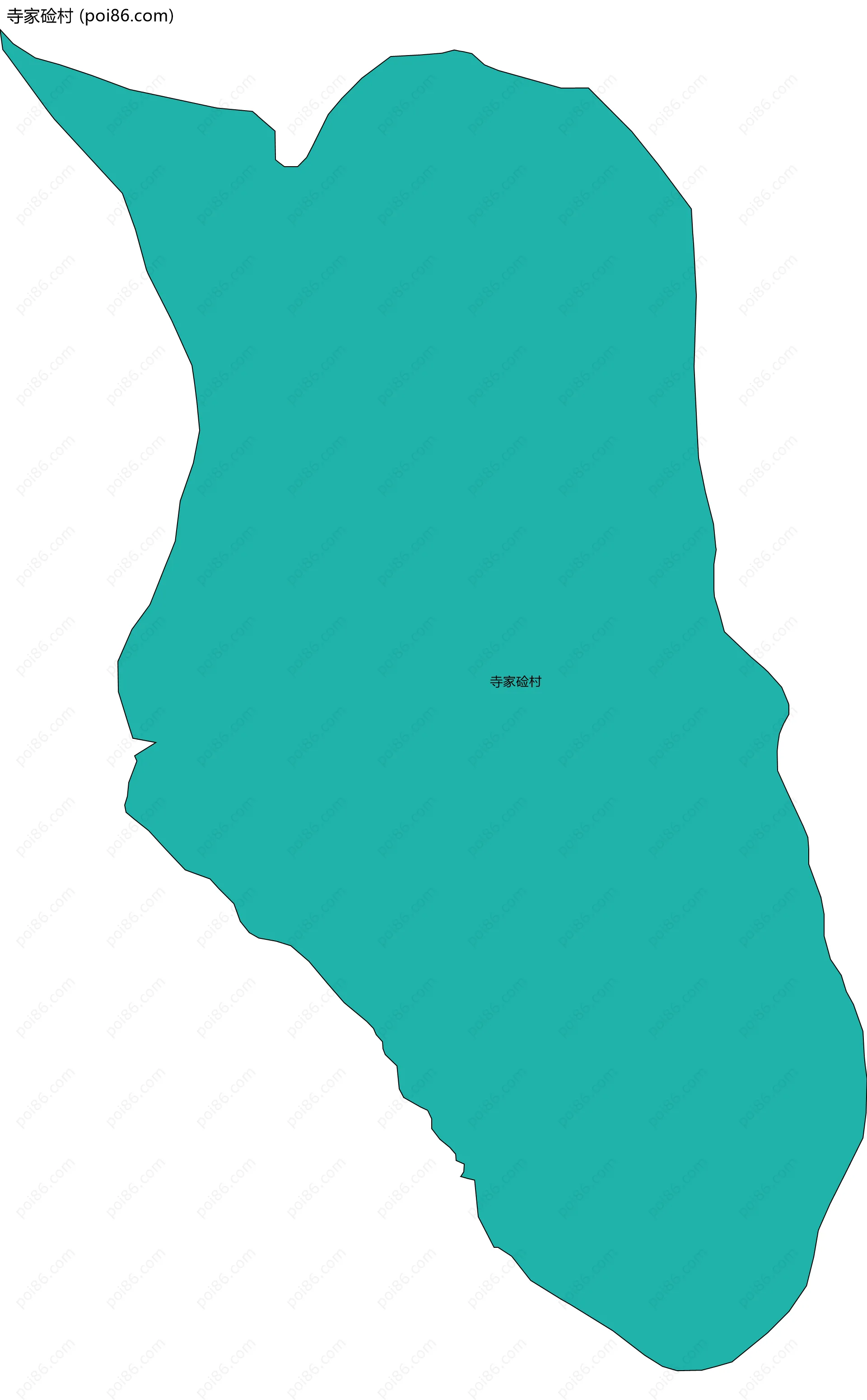 寺家硷村边界地图