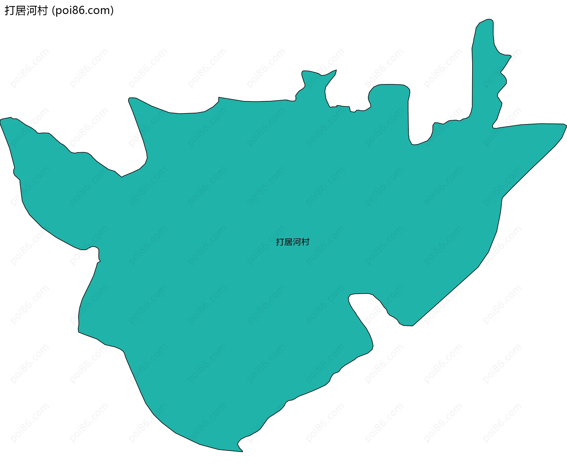 打居河村边界地图