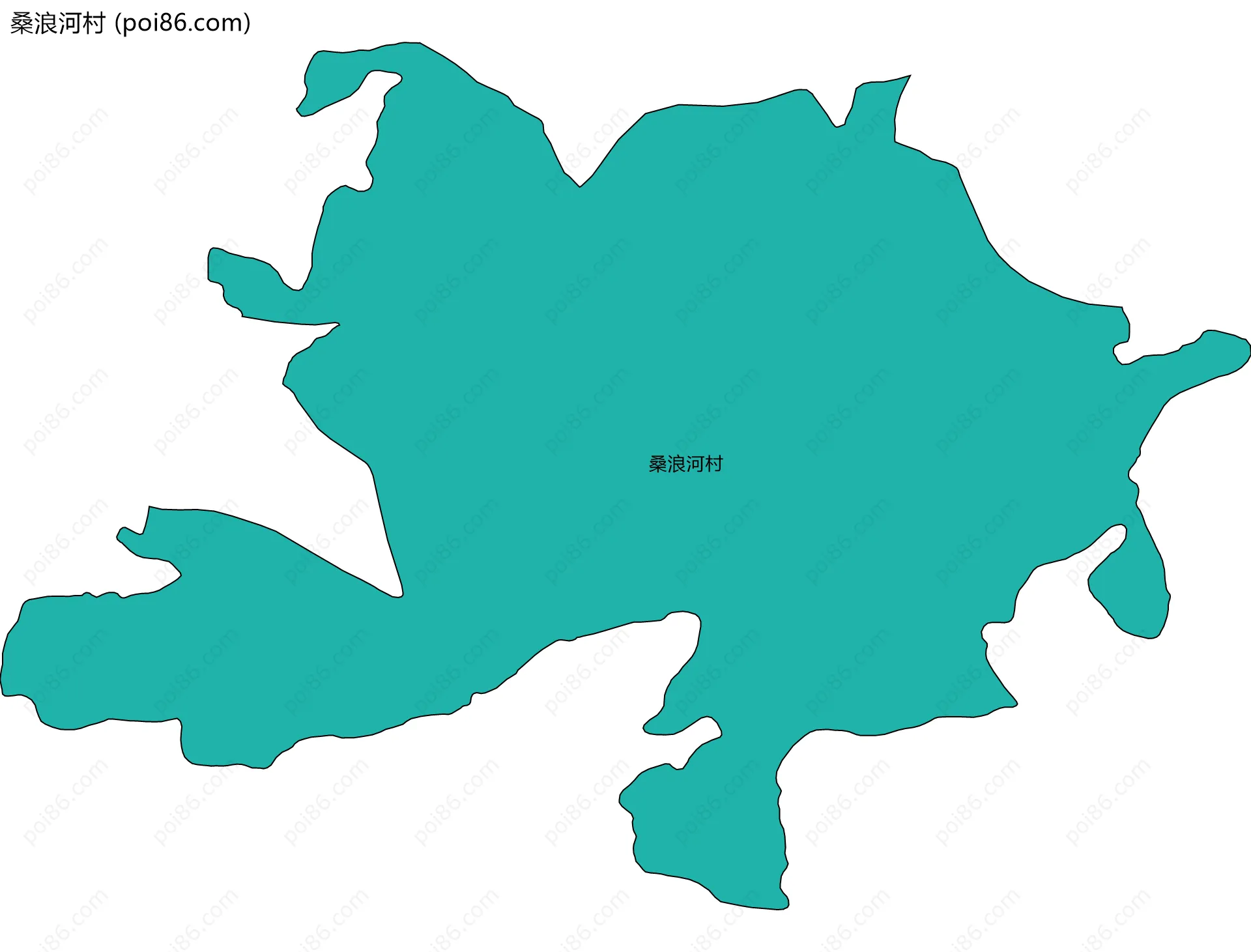 桑浪河村边界地图