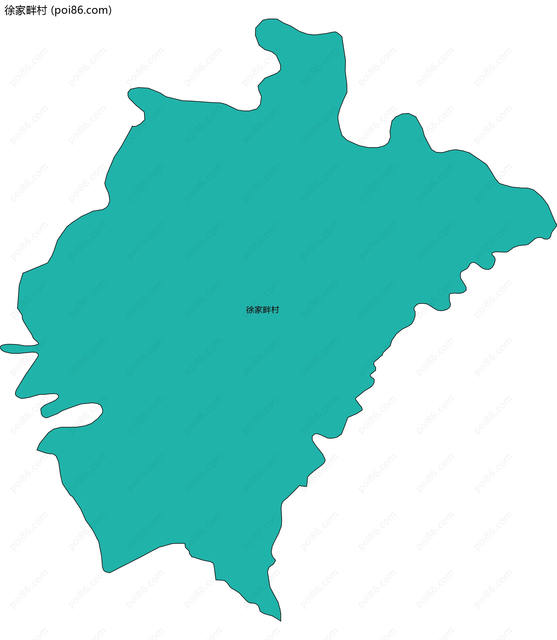 徐家畔村边界地图