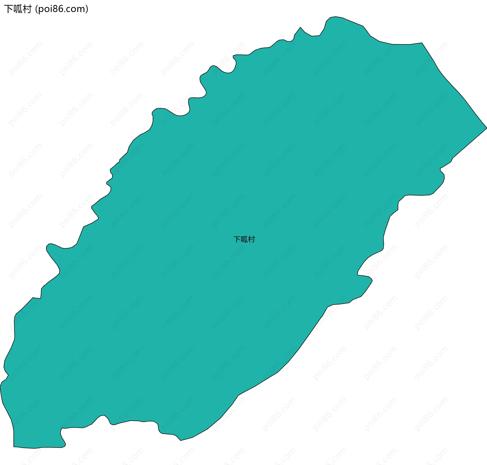 下呱村边界地图