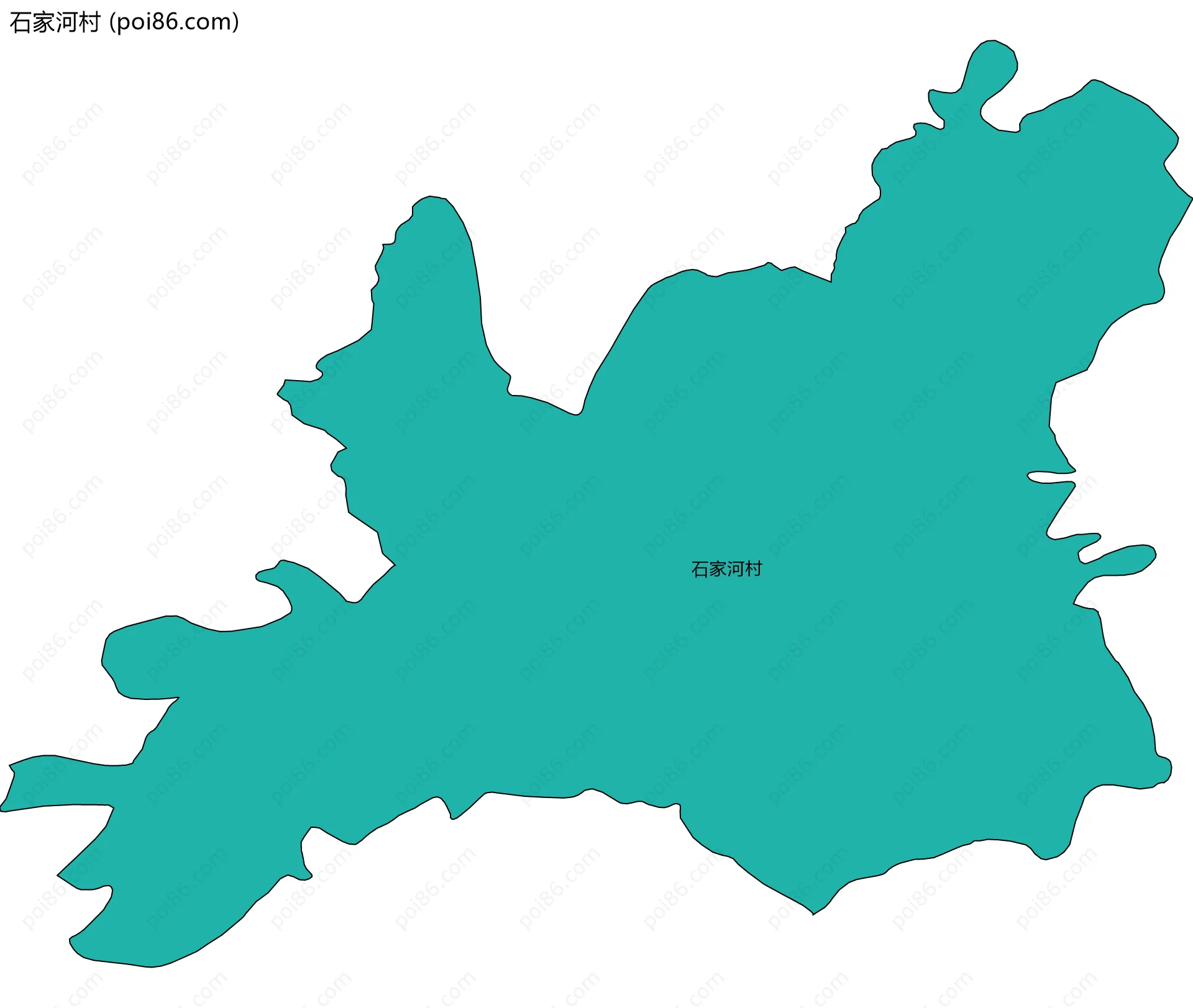 石家河村边界地图