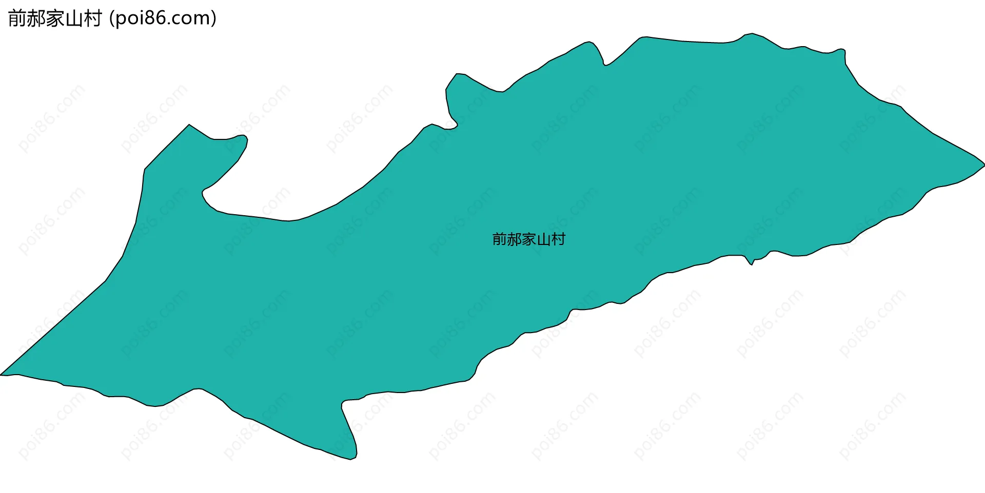 前郝家山村边界地图