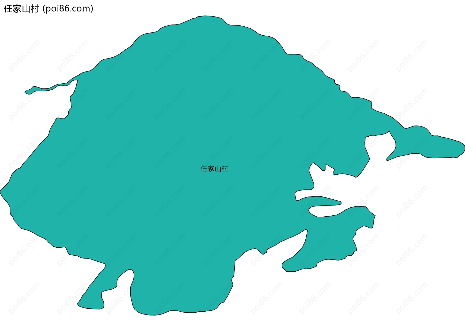任家山村边界地图