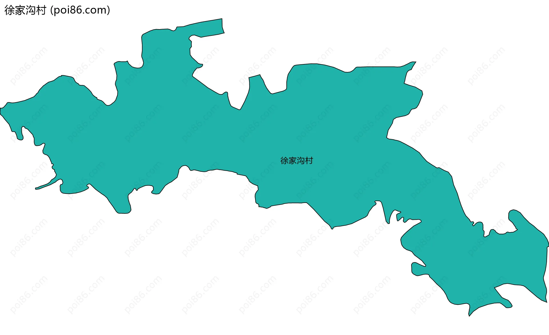 徐家沟村边界地图