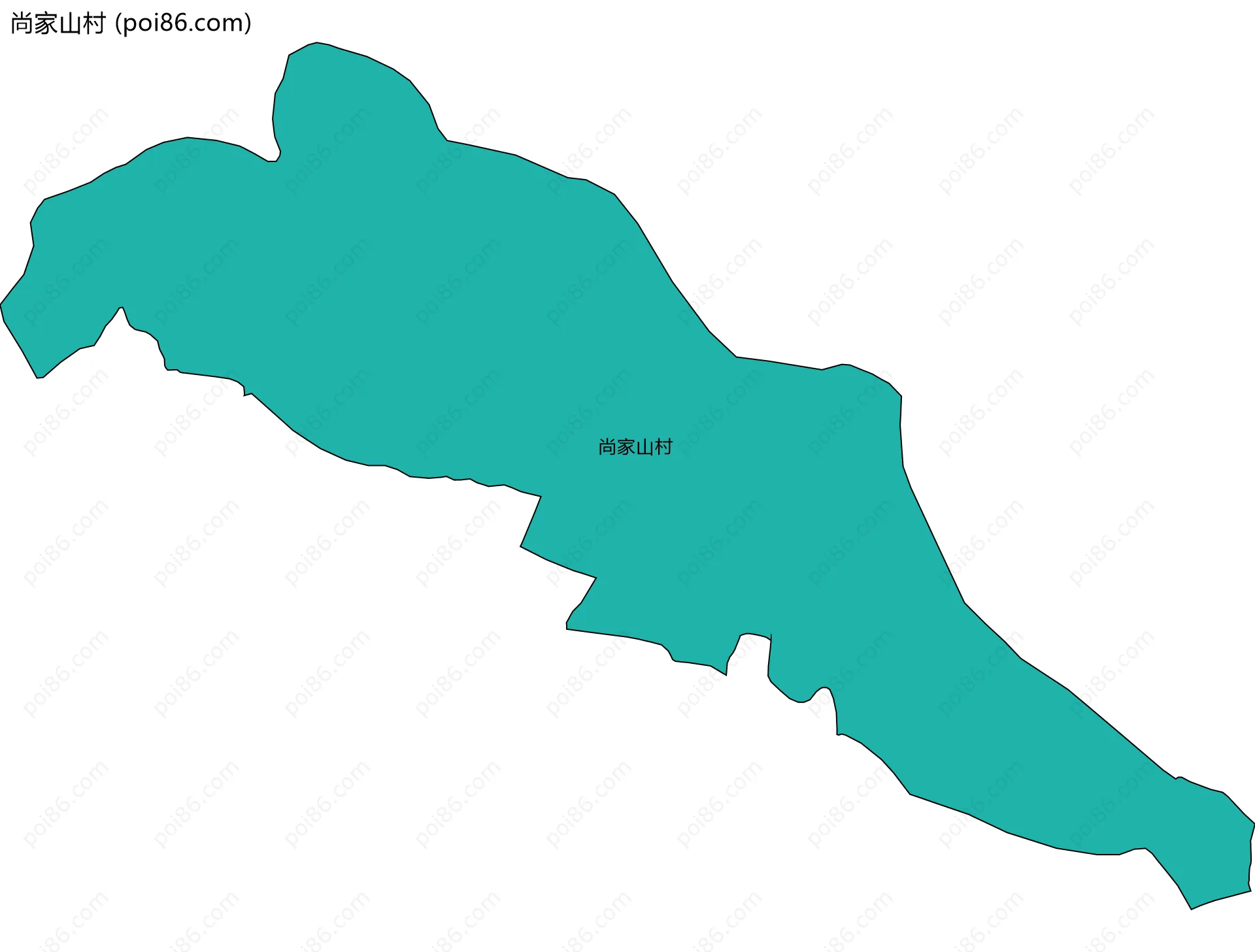 尚家山村边界地图