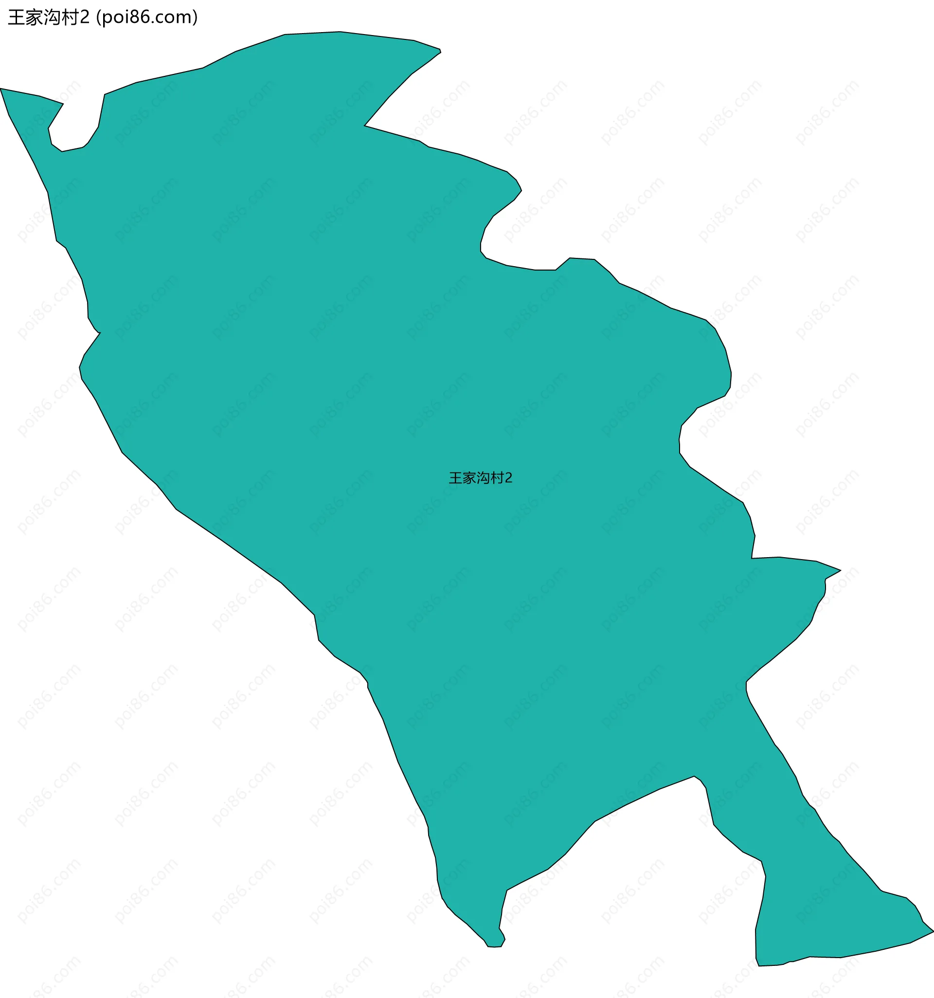 王家沟村2边界地图